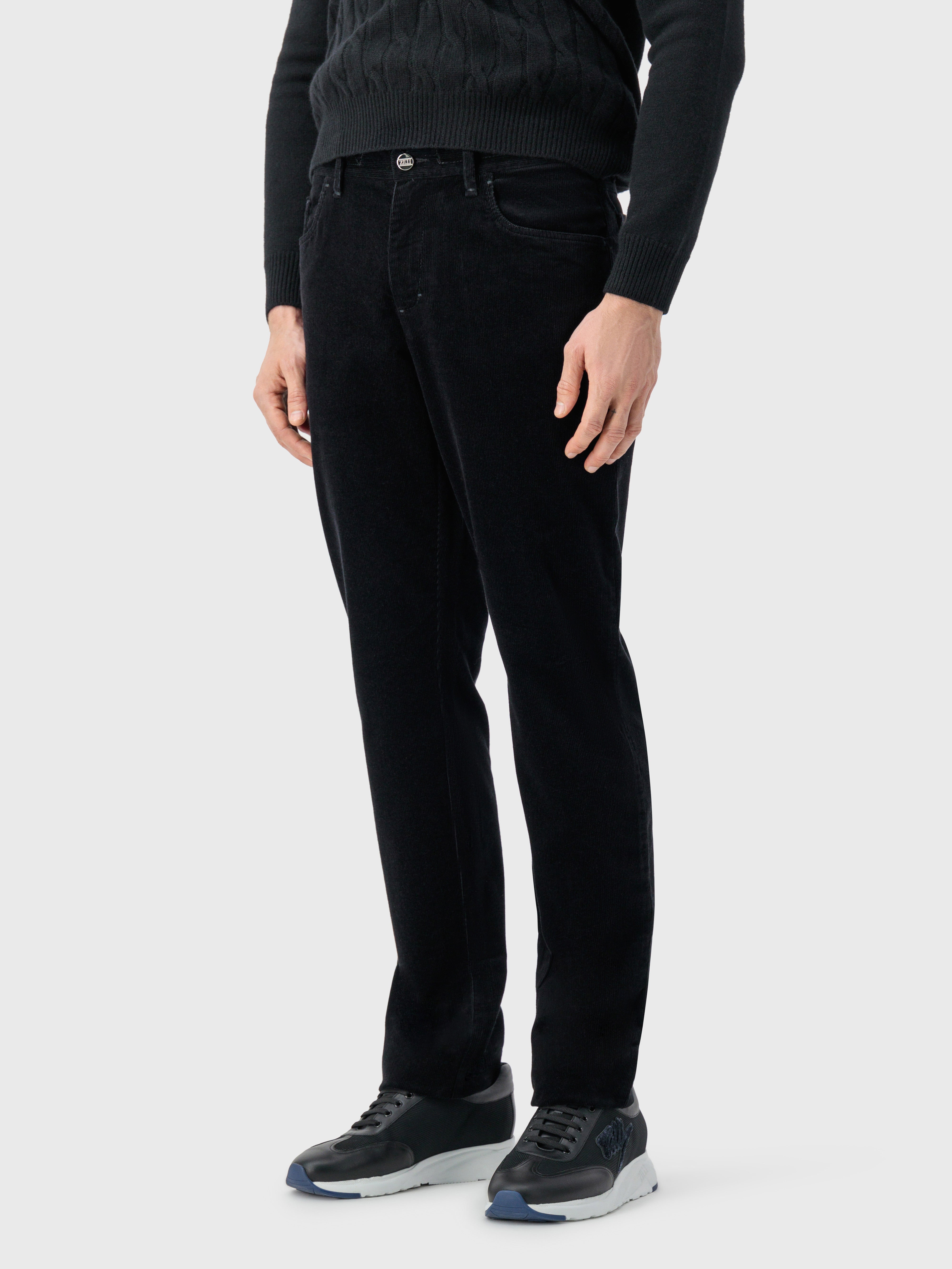 Corduroy Jeans in Cotton Black