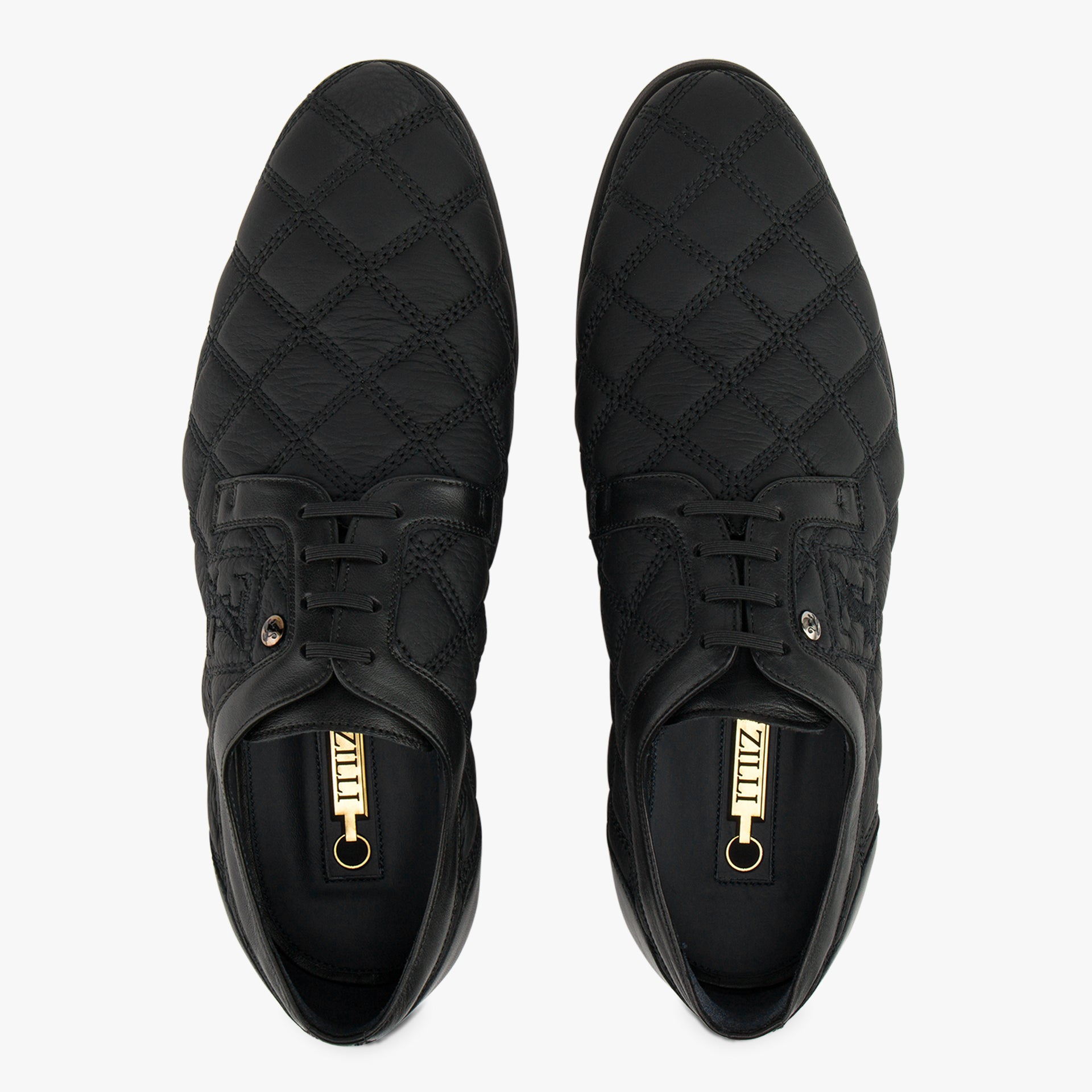 Zilli Pompei Calf Leather Sneakers with Boston Quilted Design