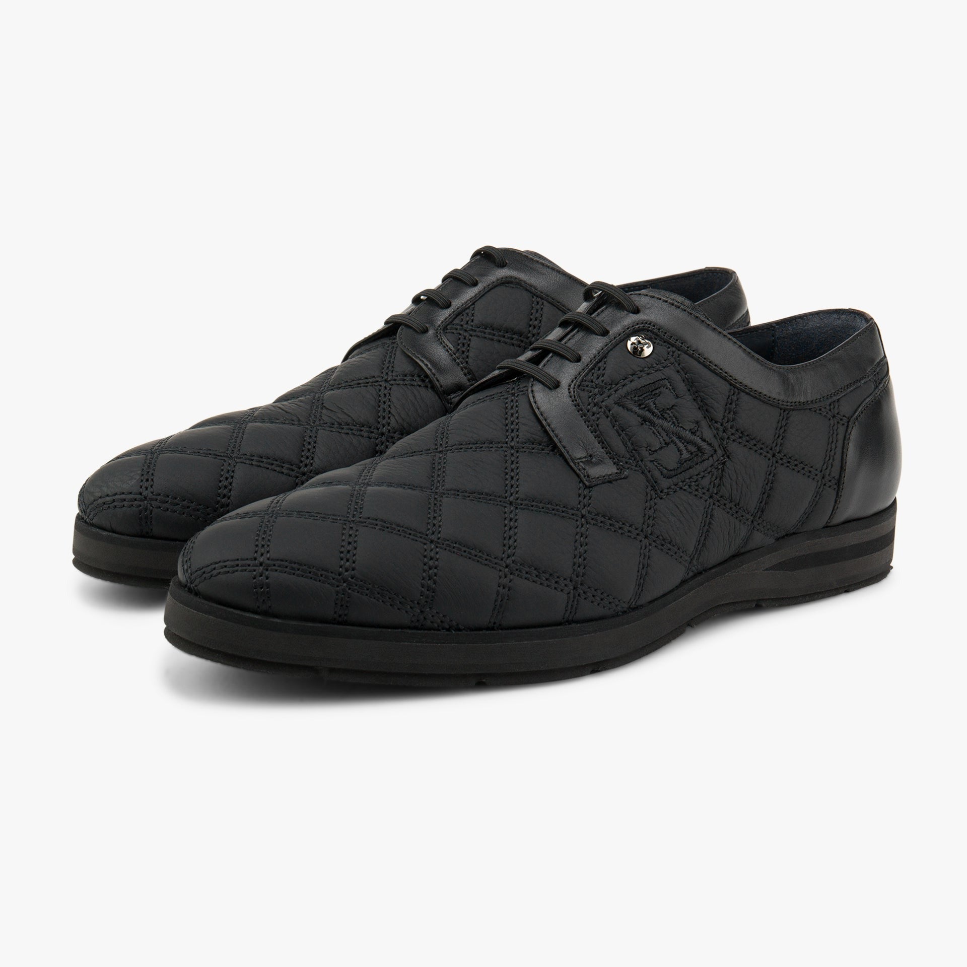 Zilli Pompei Calf Leather Sneakers with Boston Quilted Design