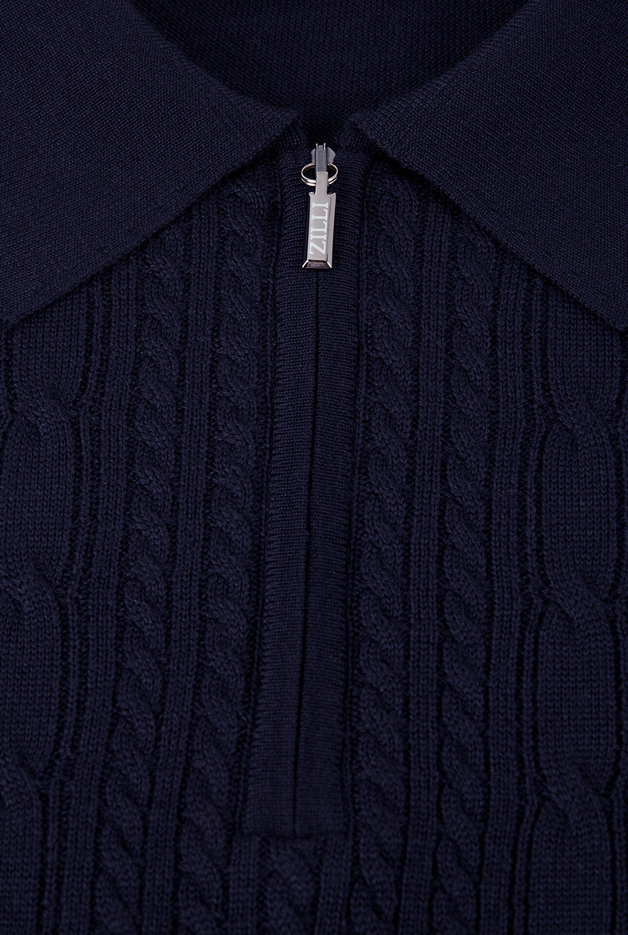 Zilli Wool, Silk & Cashmere Zipped Polo