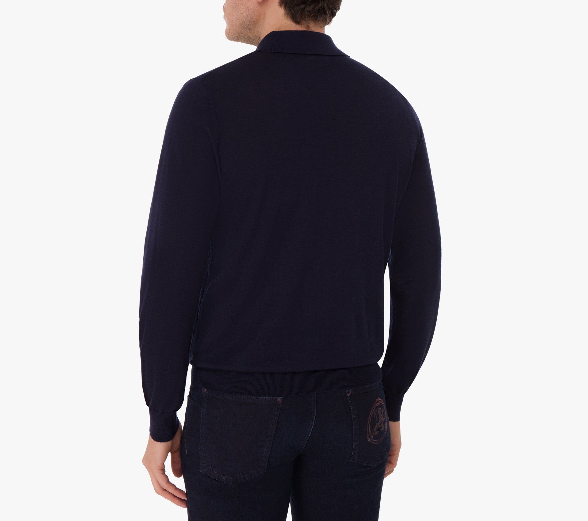 Long Sleeve Zipped Polo