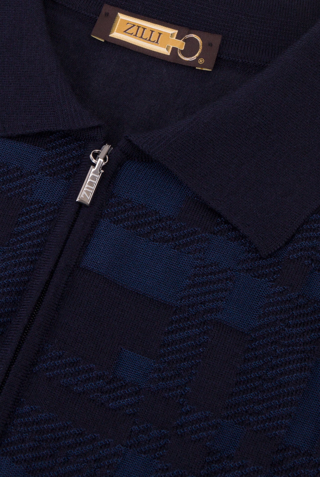 Long Sleeve Zipped Polo