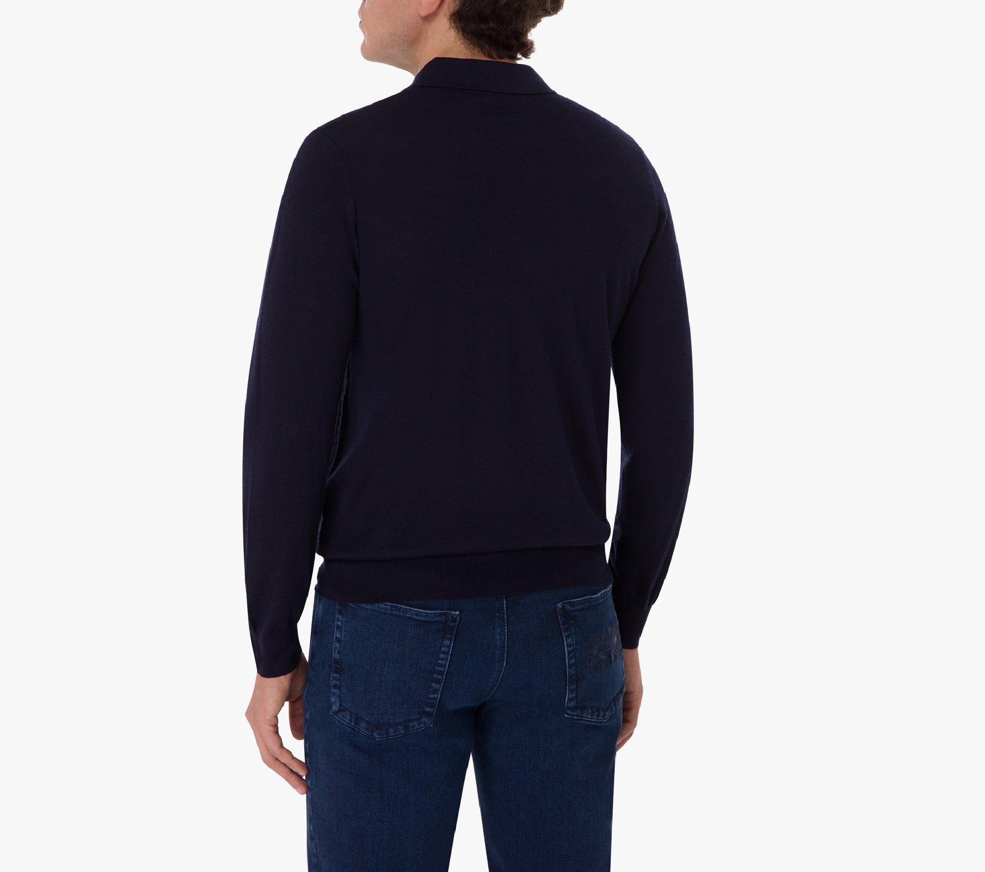 Long Sleeve Zipped Polo