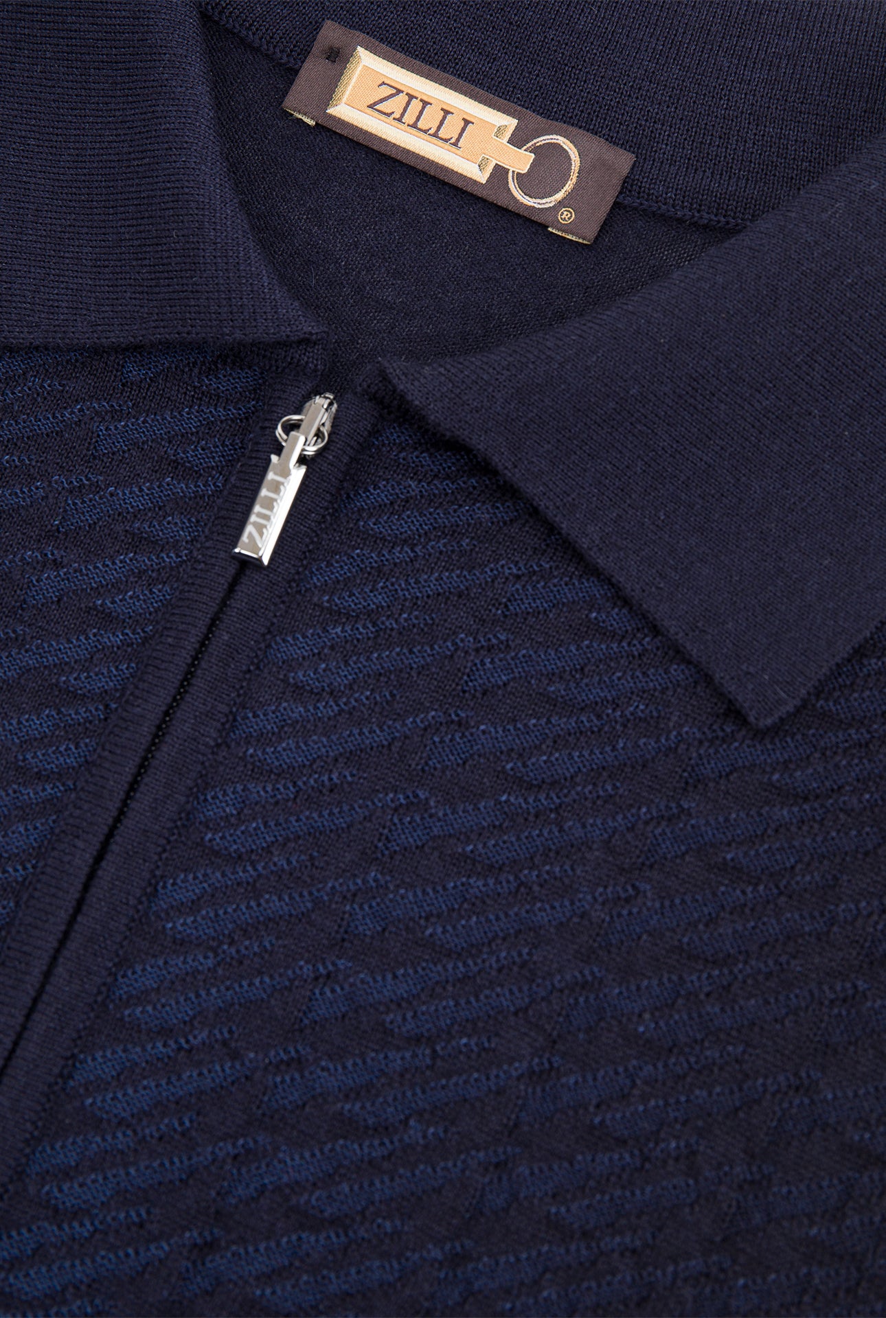 Long Sleeve Zipped Polo