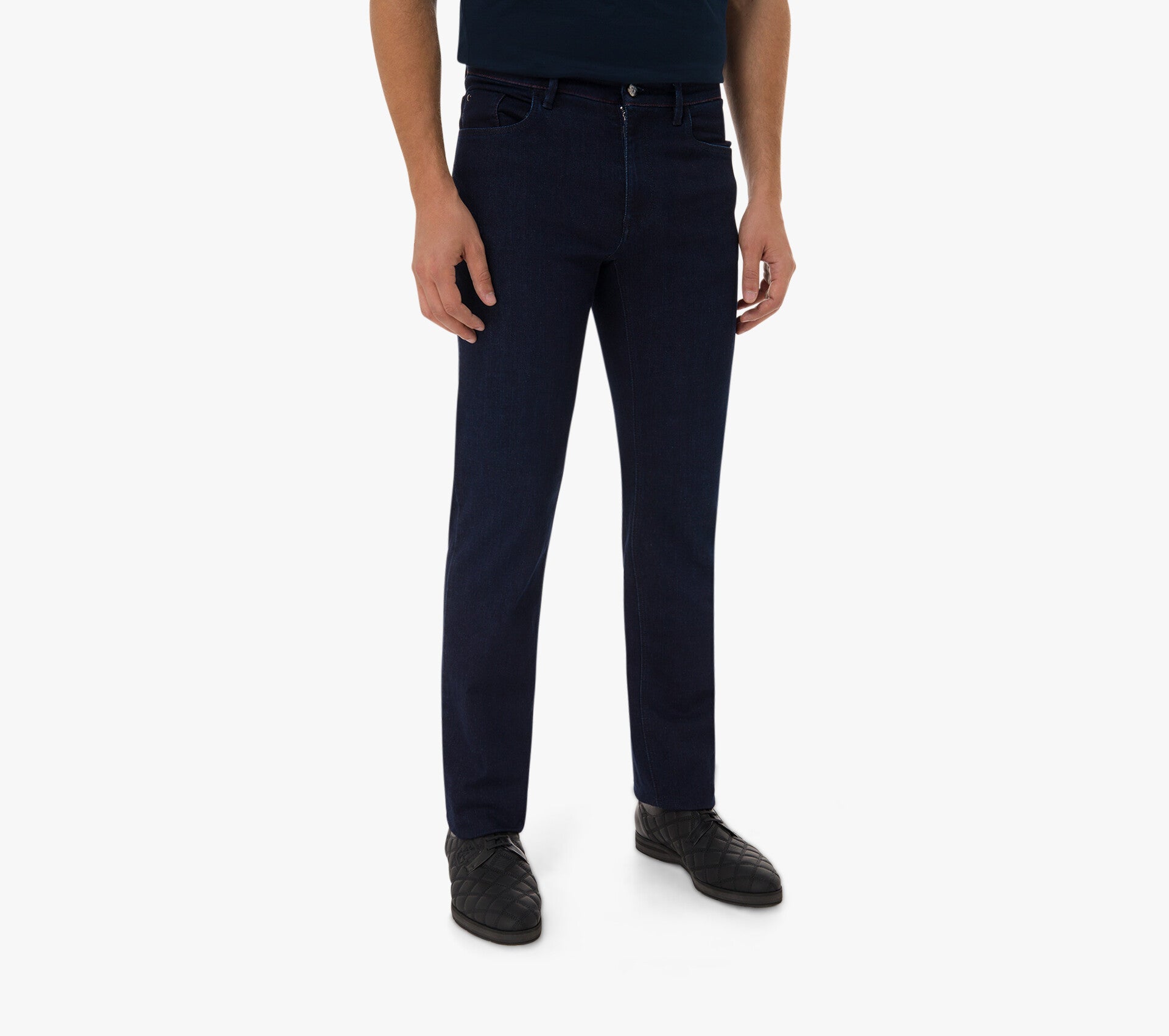 Zilli Regular Fit Jeans - Iconic Lion Embroidery