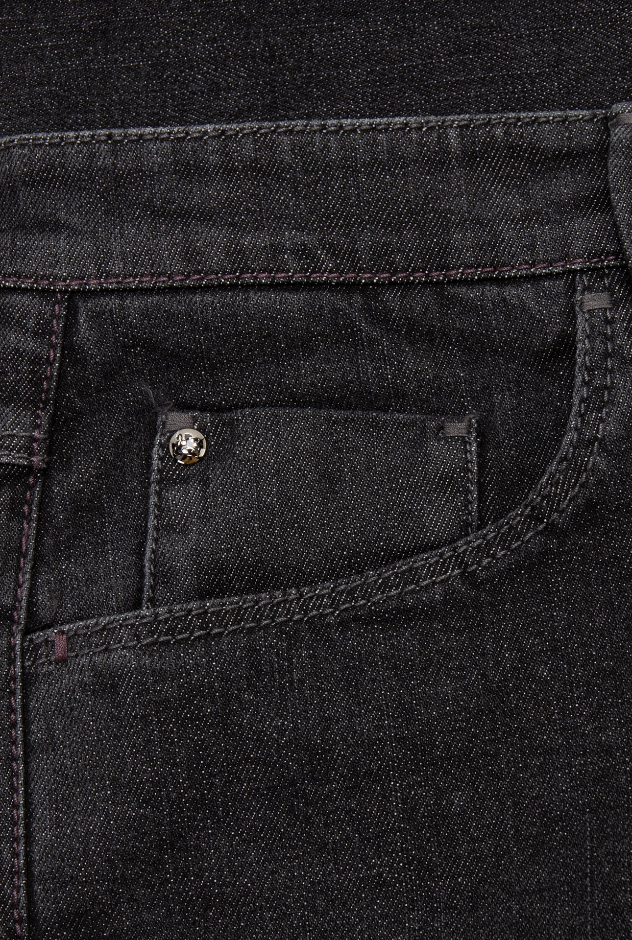 Slim Fit Cotton Jeans with Calf Suede Patch