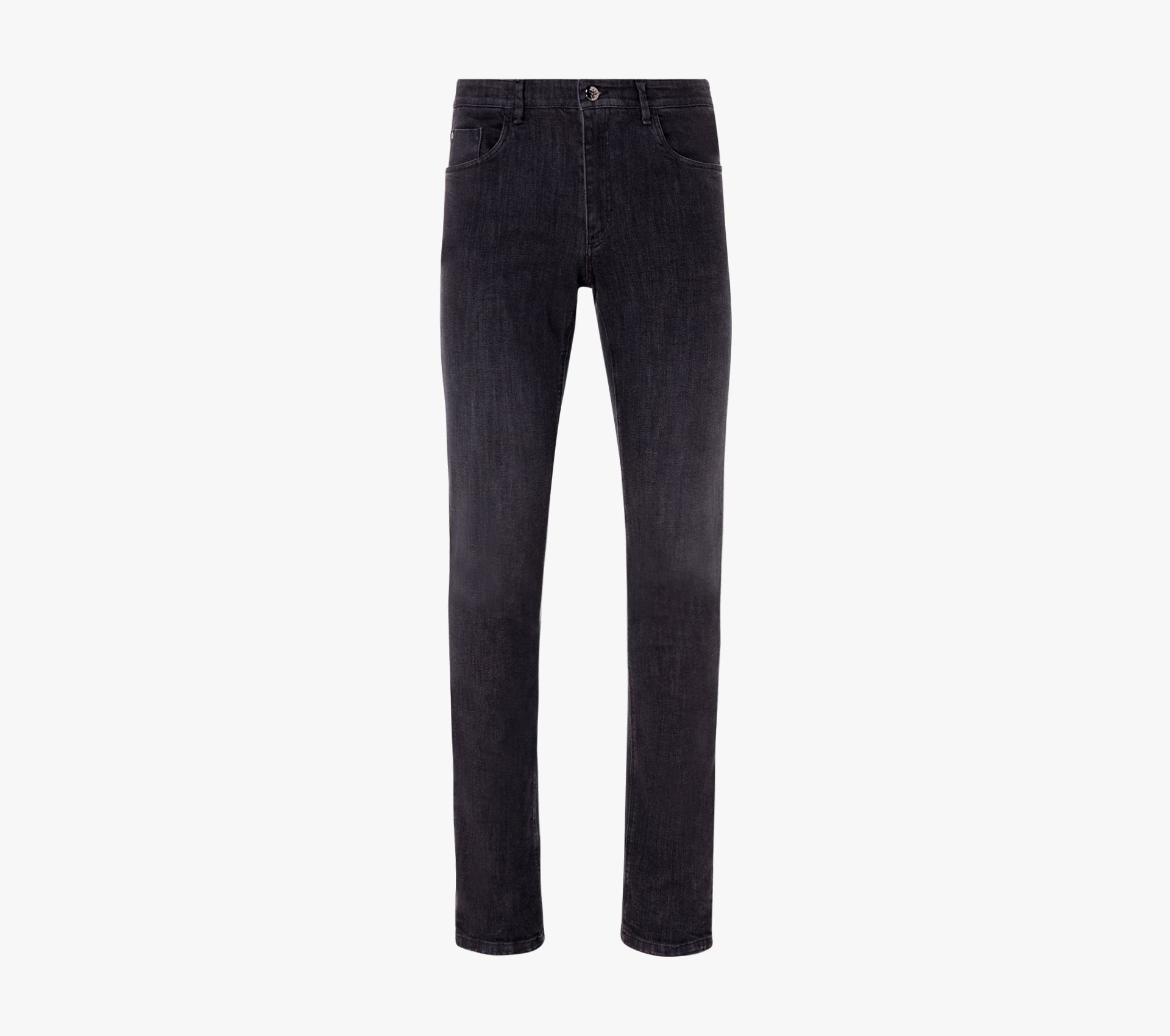 Slim Fit Jeans with Suede Calfskin Patch