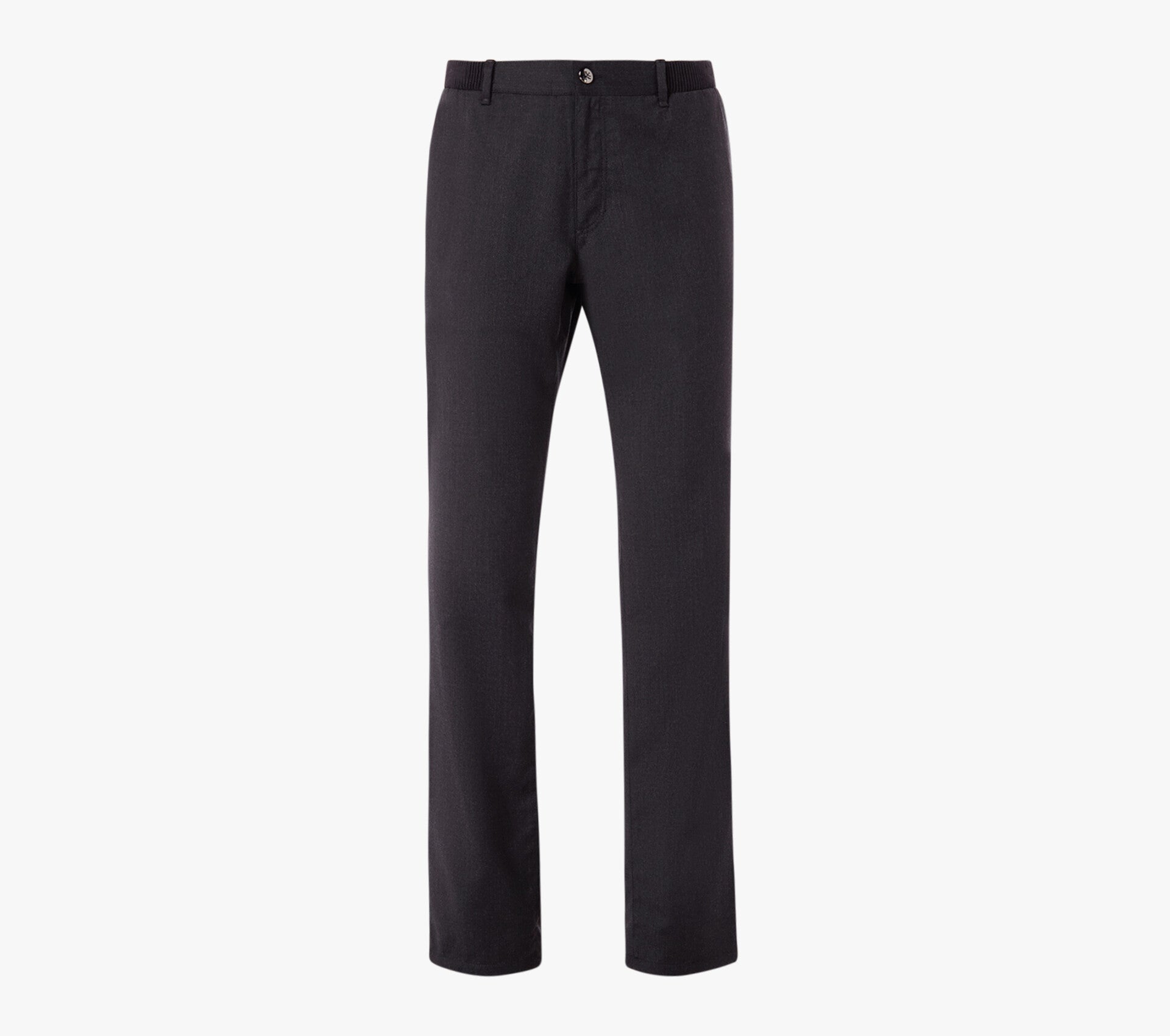Elastic Waistband Trousers with Reworked Houndstooth Detailing