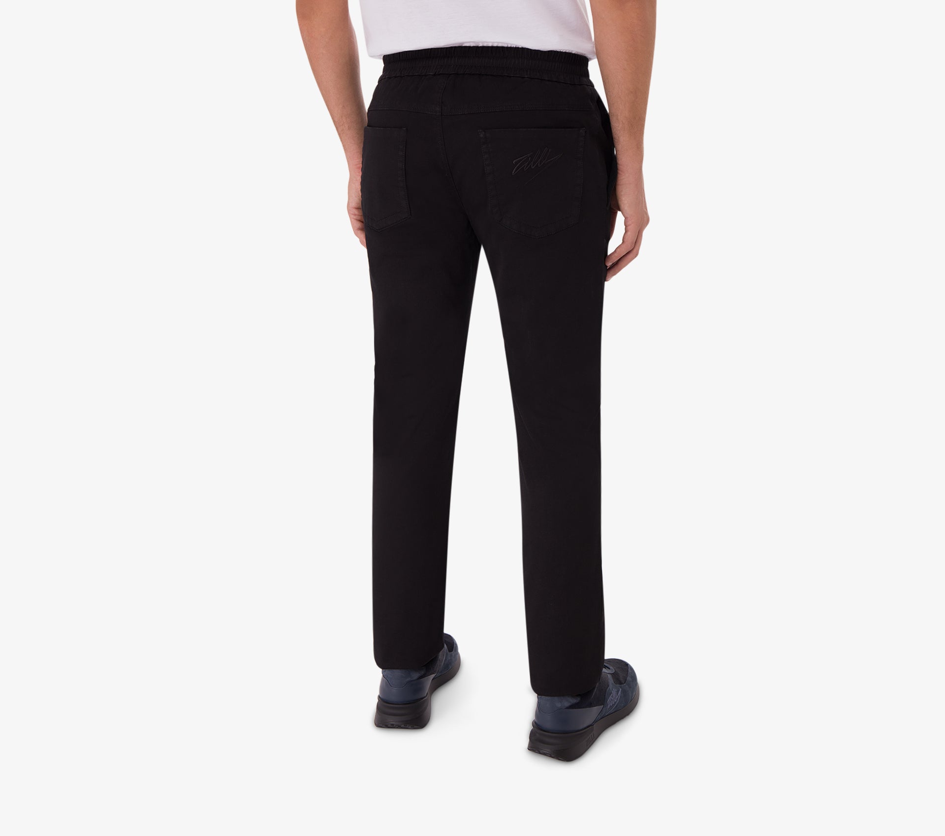 Elastic Trousers with Coulisse