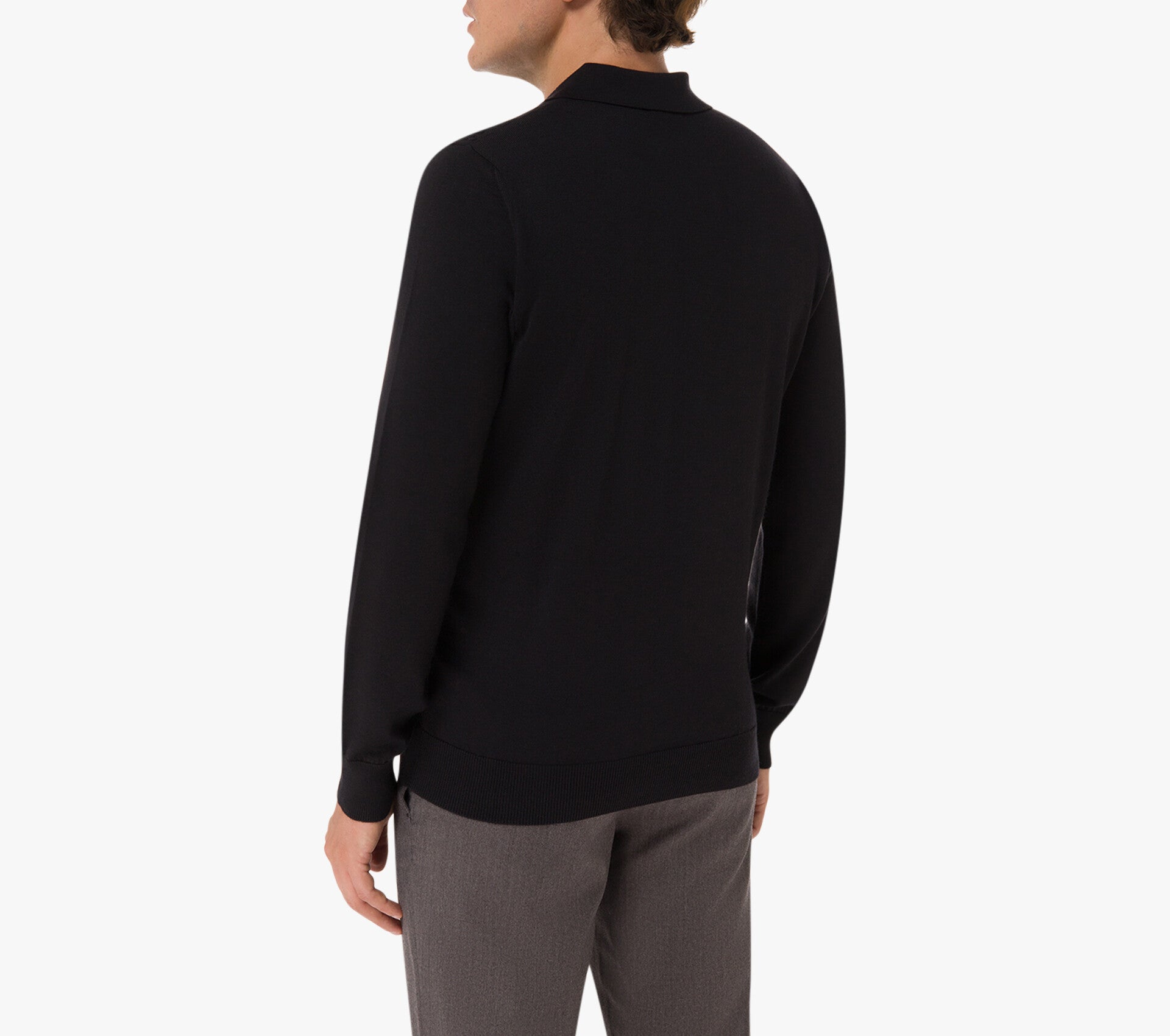 Zilli Wool, Silk & Cashmere Zipped Polo