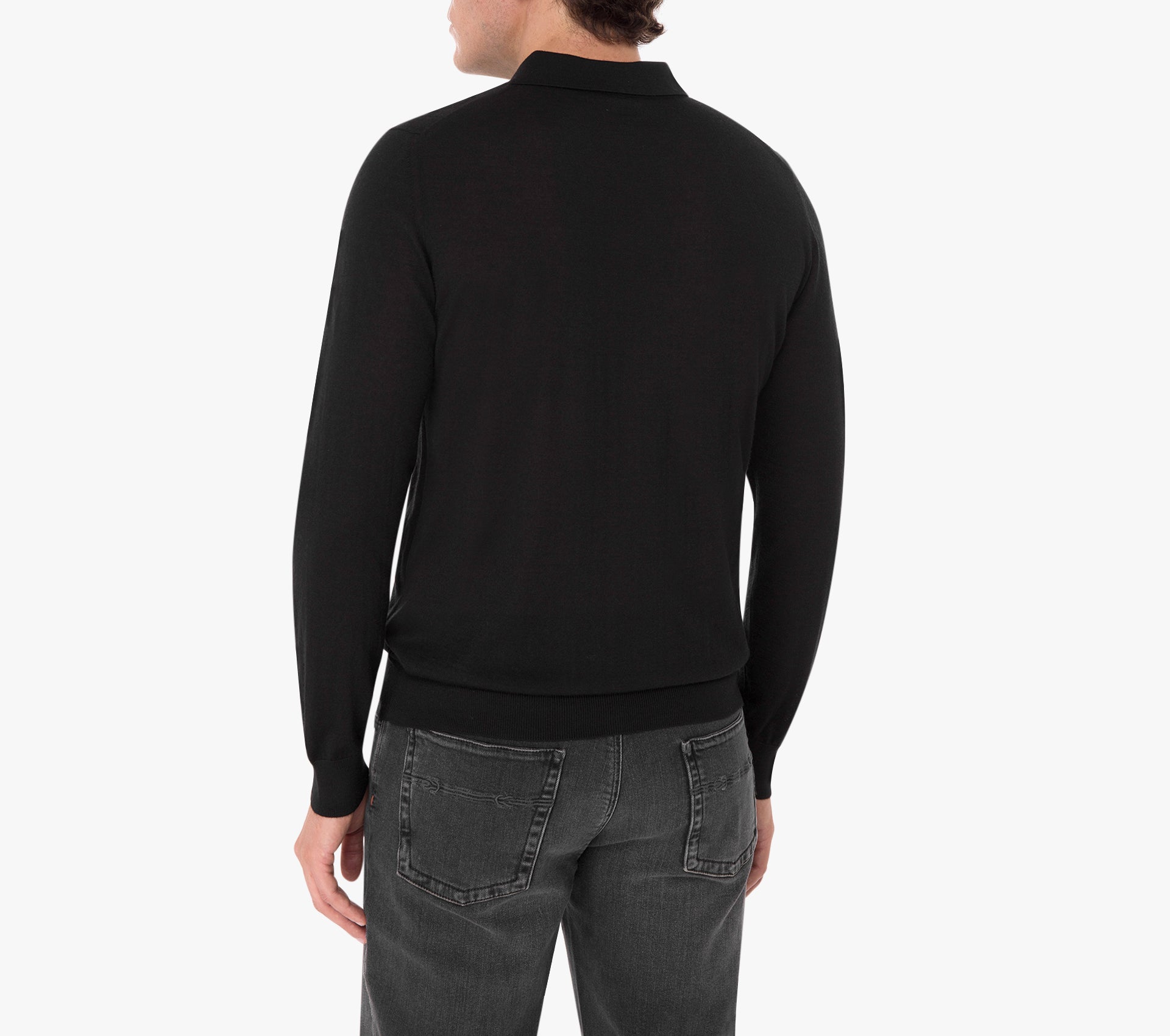 Long Sleeve Zipped Polo