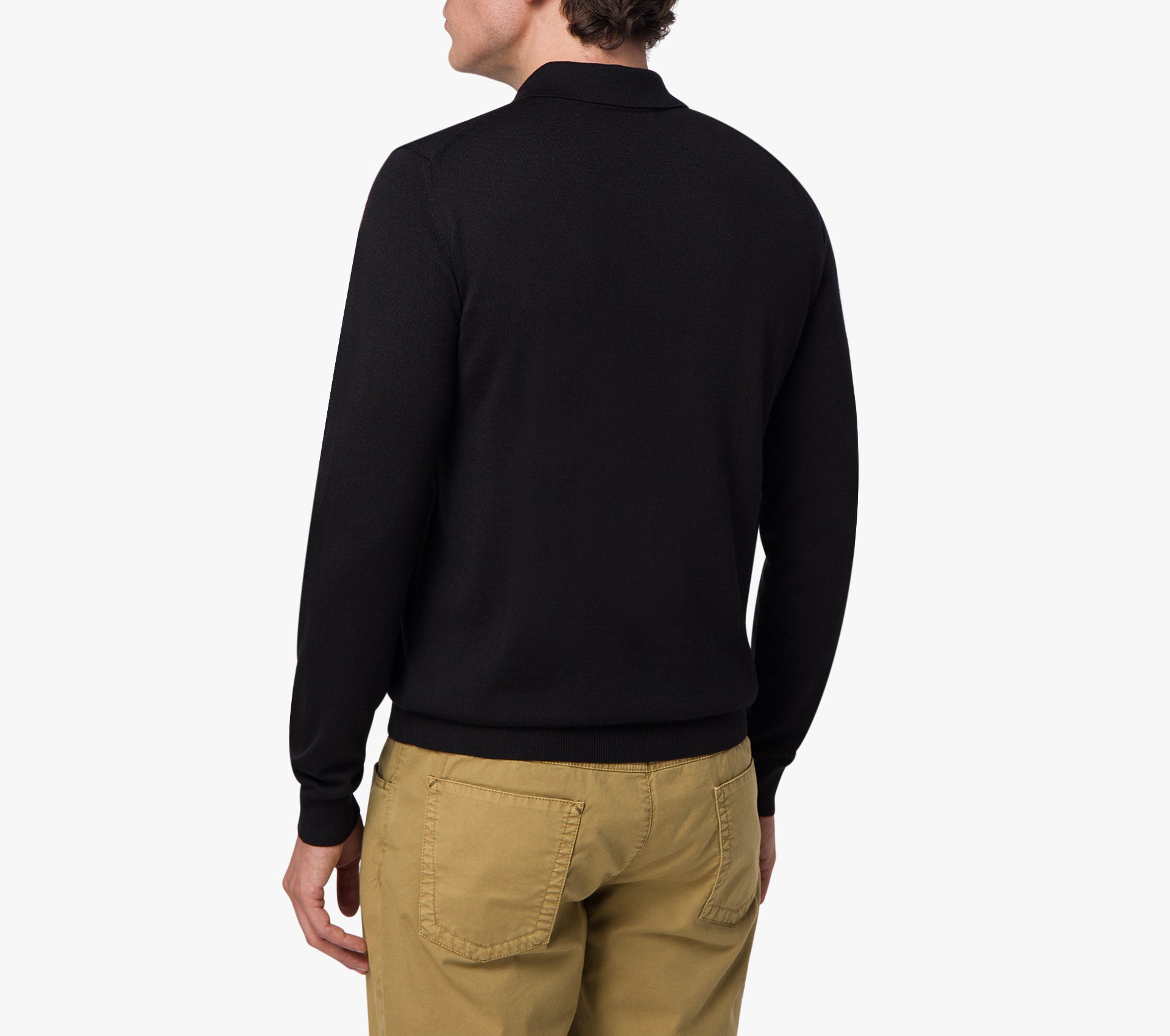 Zipped Polo Sweater