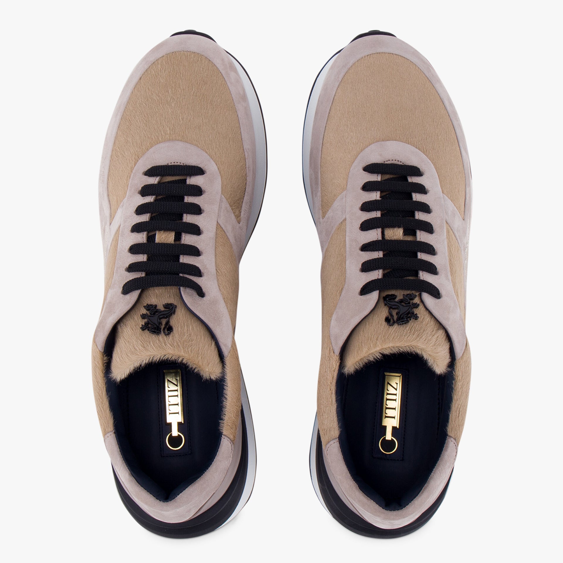 Suede Calfskin Sneakers with ZILLI Signature