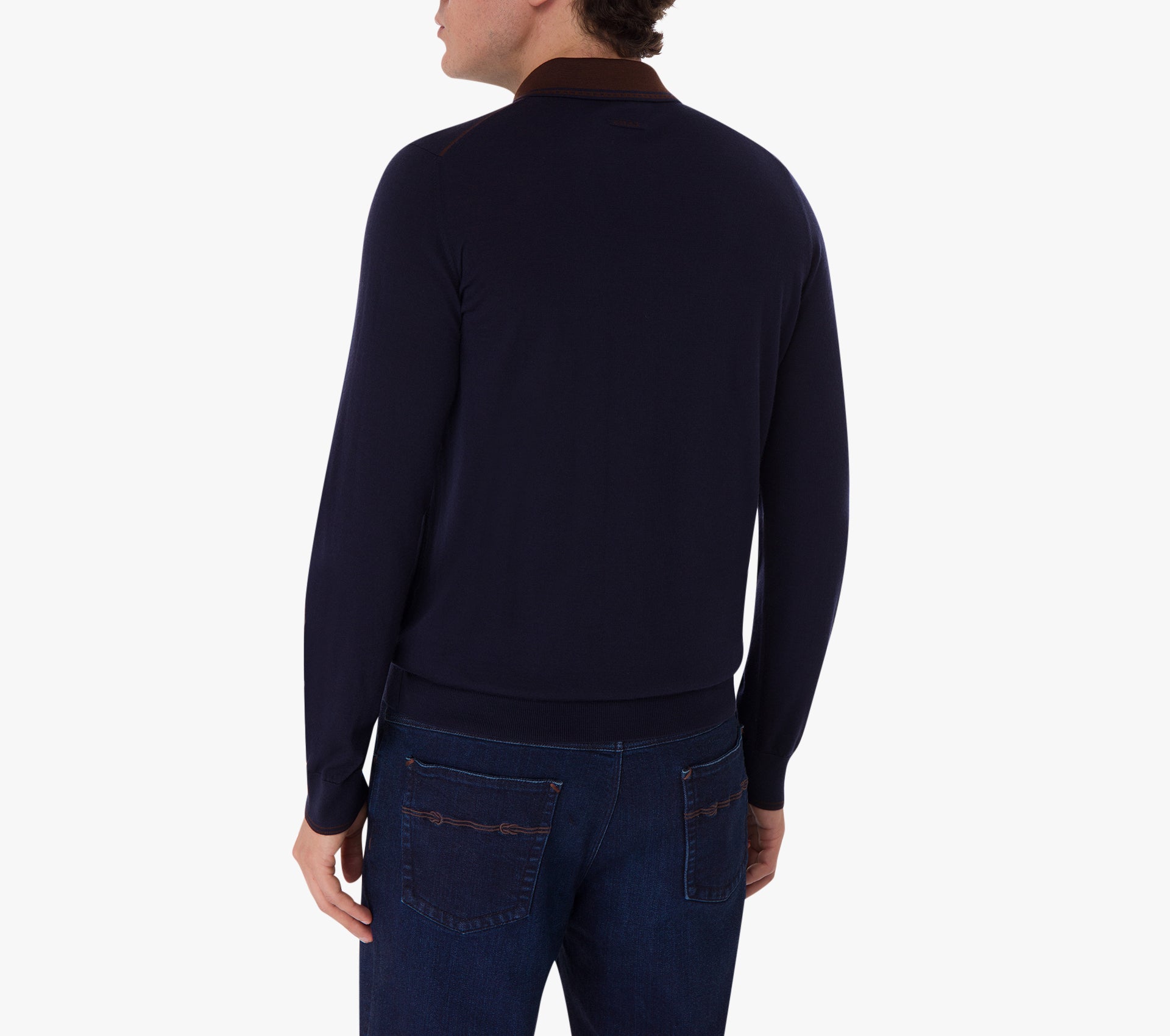 Long Sleeve Zipped Polo