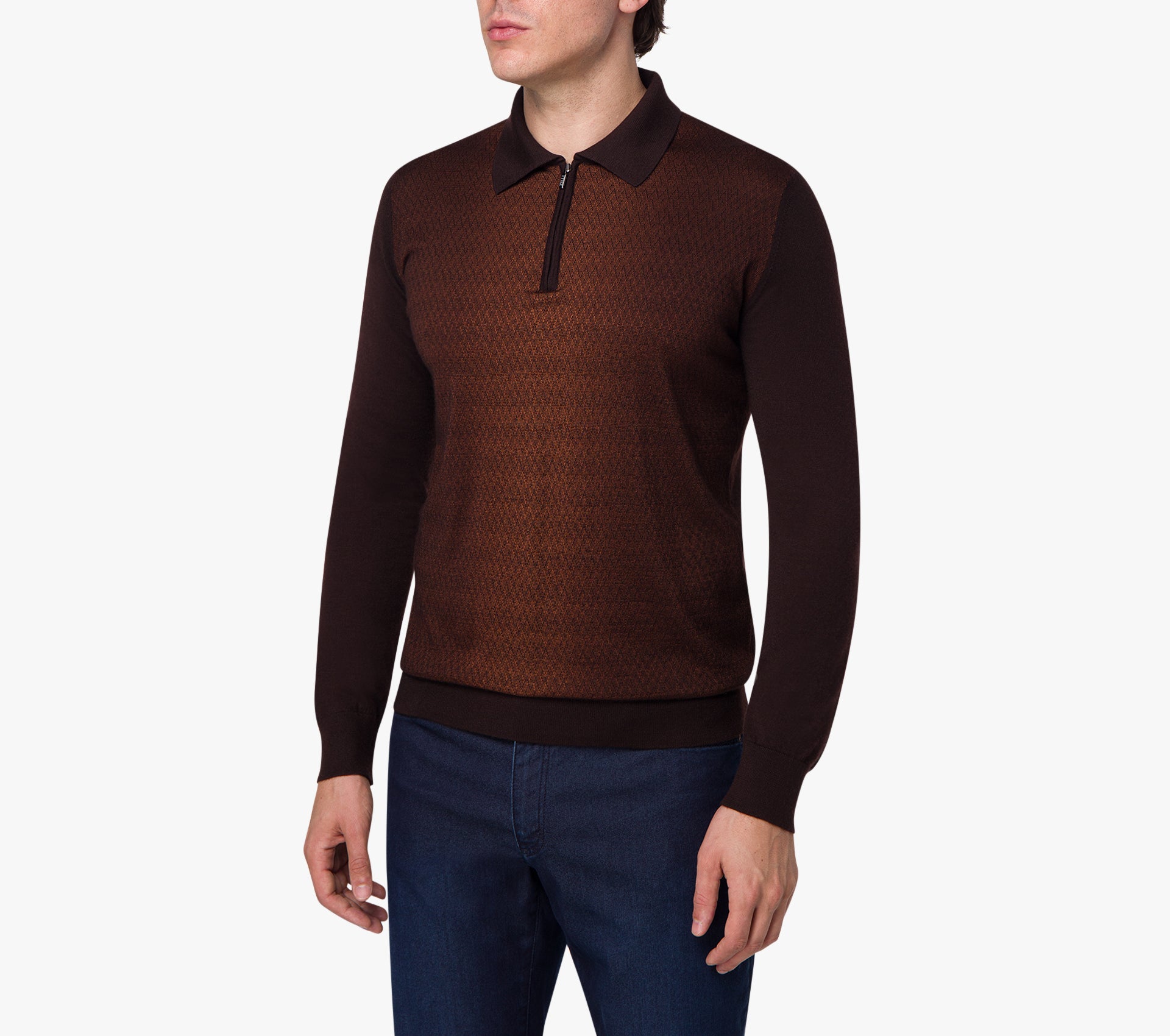 Sweater with Geometric Pattern