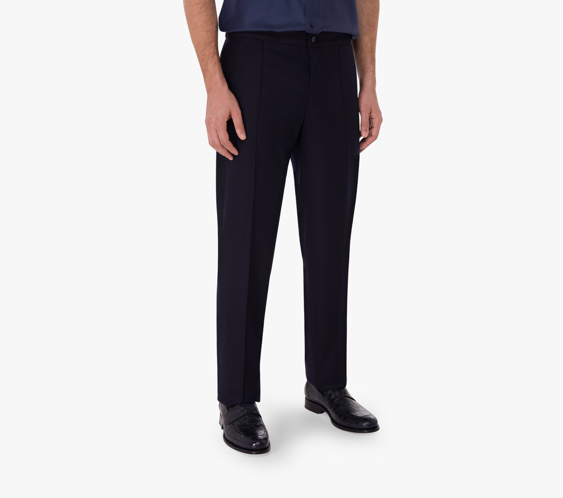 Trousers with Elastic Waistband