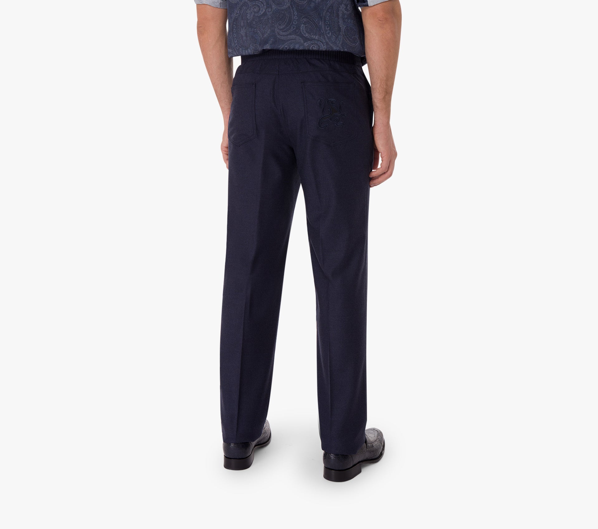 Trousers with Elastic Waistband