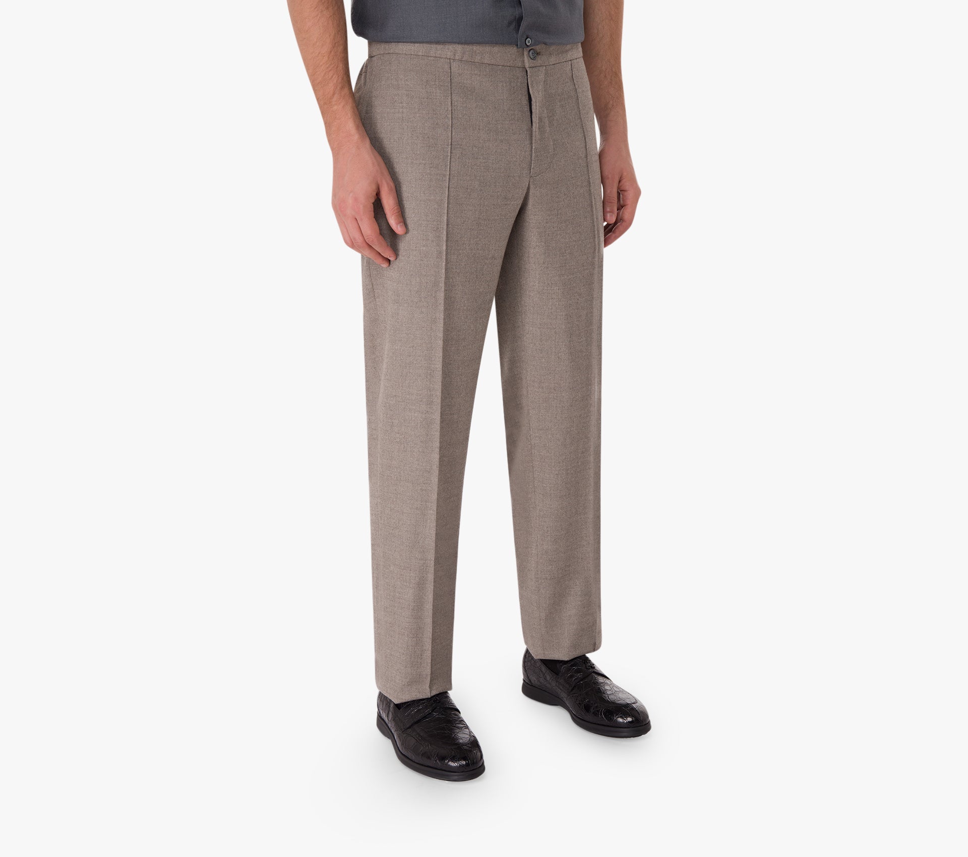 Trousers with Elastic Waistband