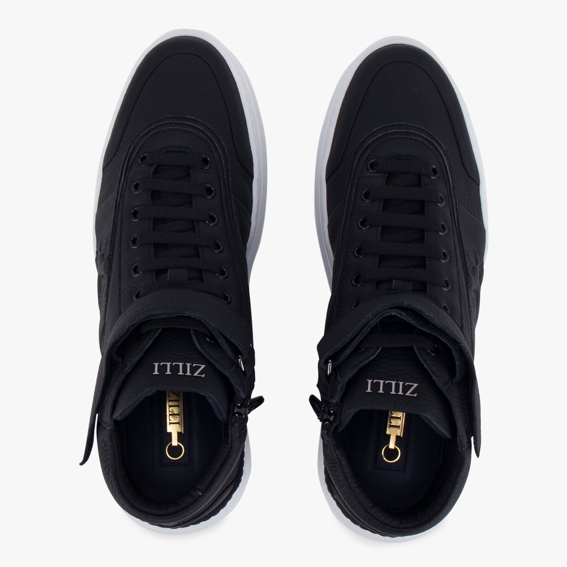 Embossed Lion High Sneakers