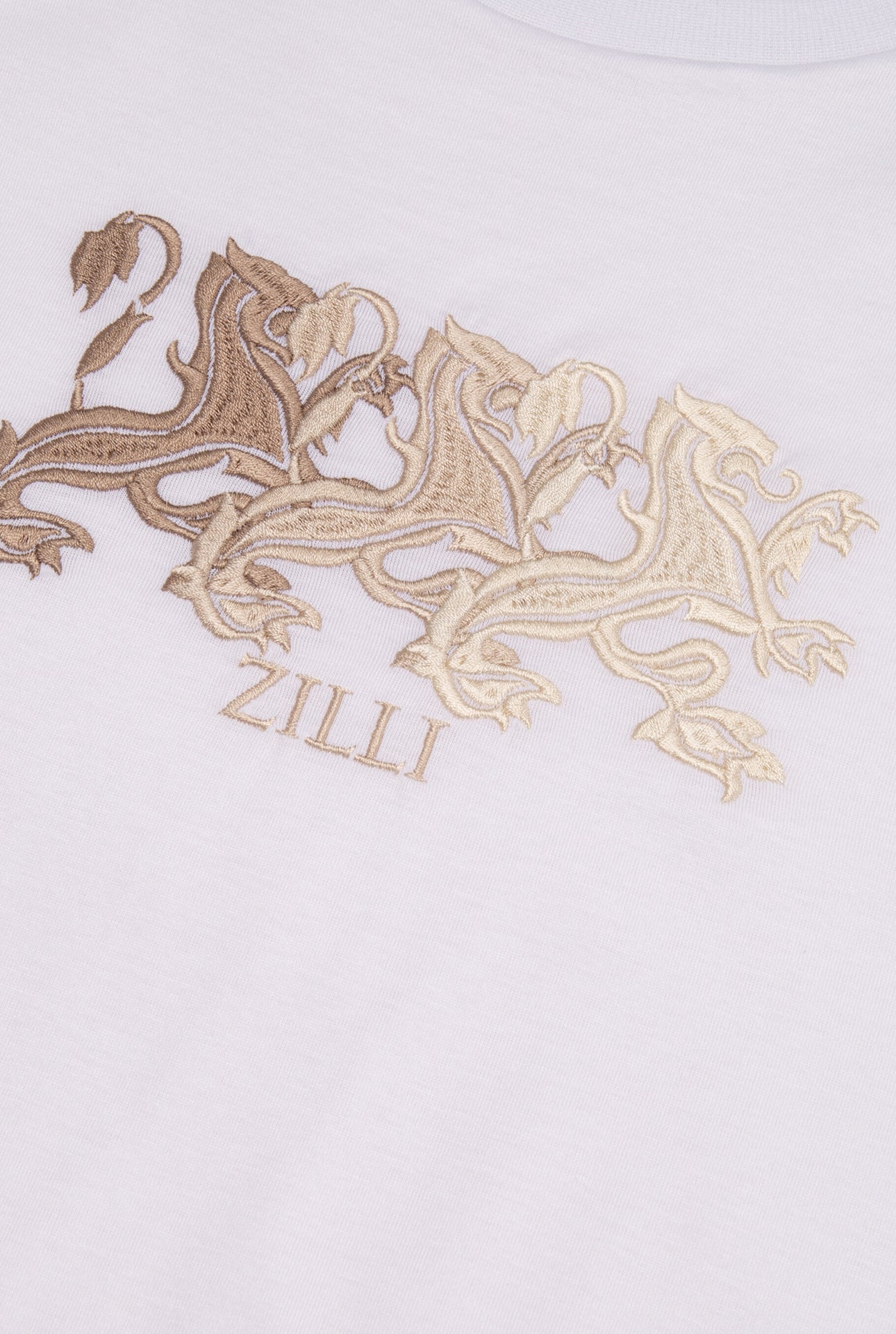 T-Shirt with Triple Griffon Embroidery