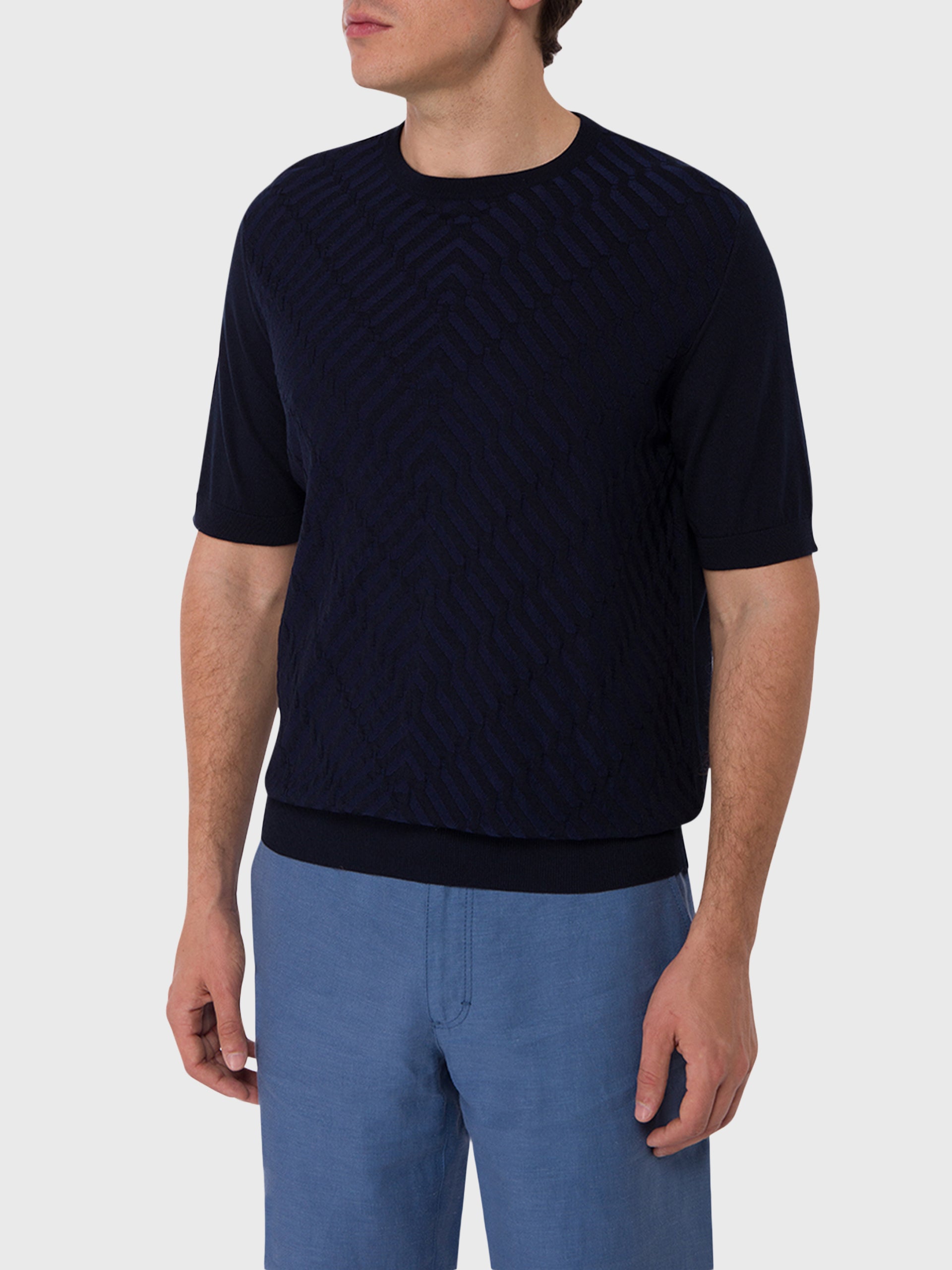 Crew Neck Short Sleeves Pullover