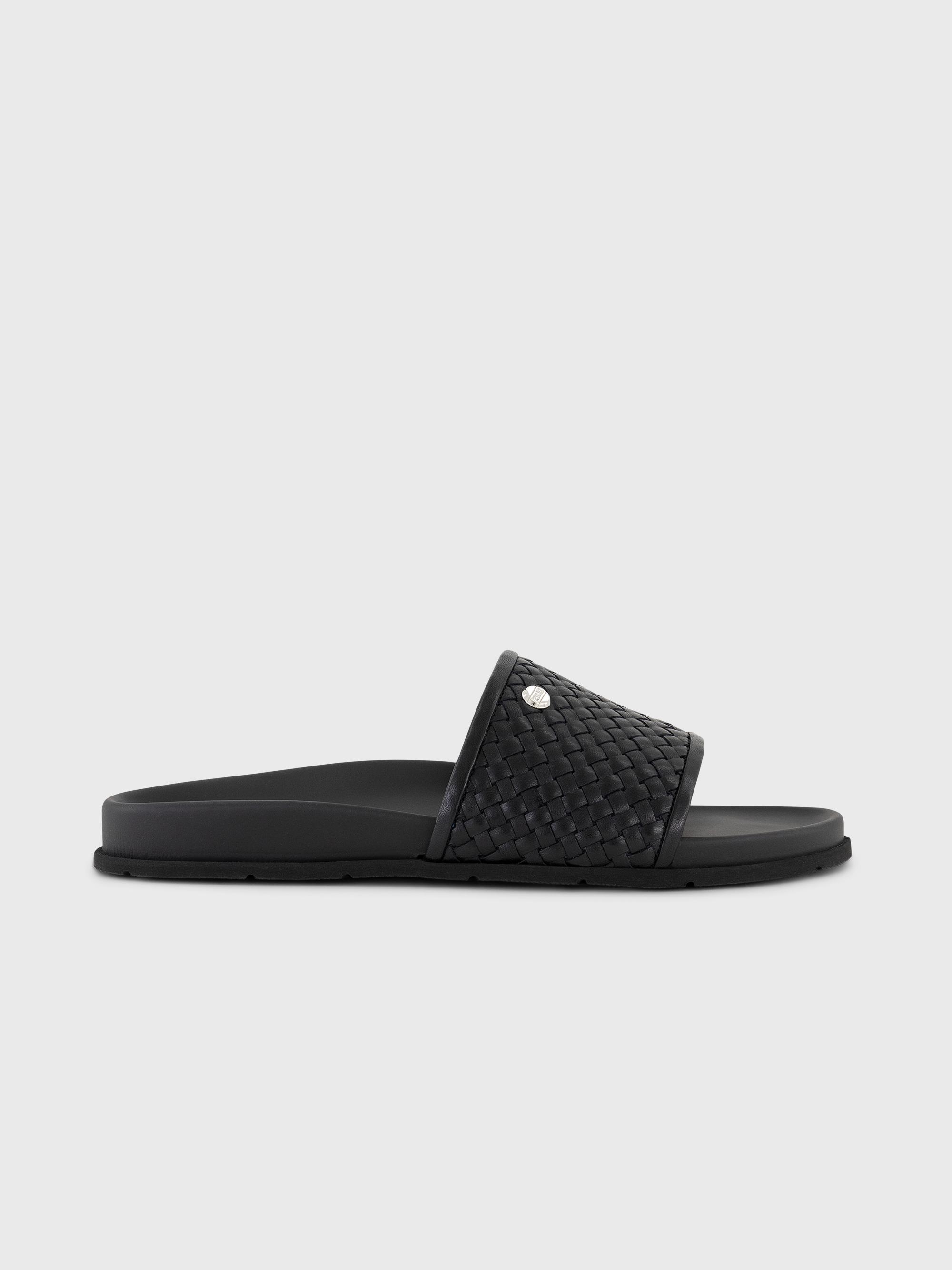 Braided Calfskin Slides