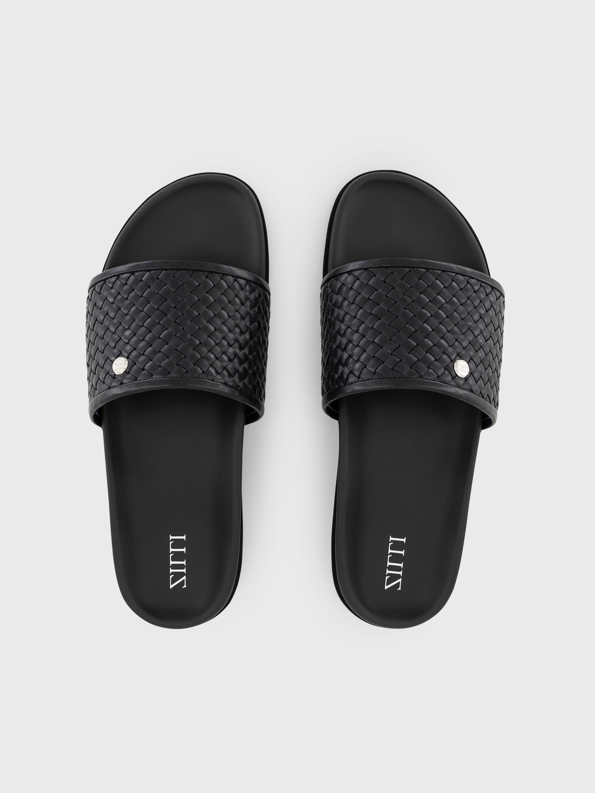 Braided Calfskin Slides