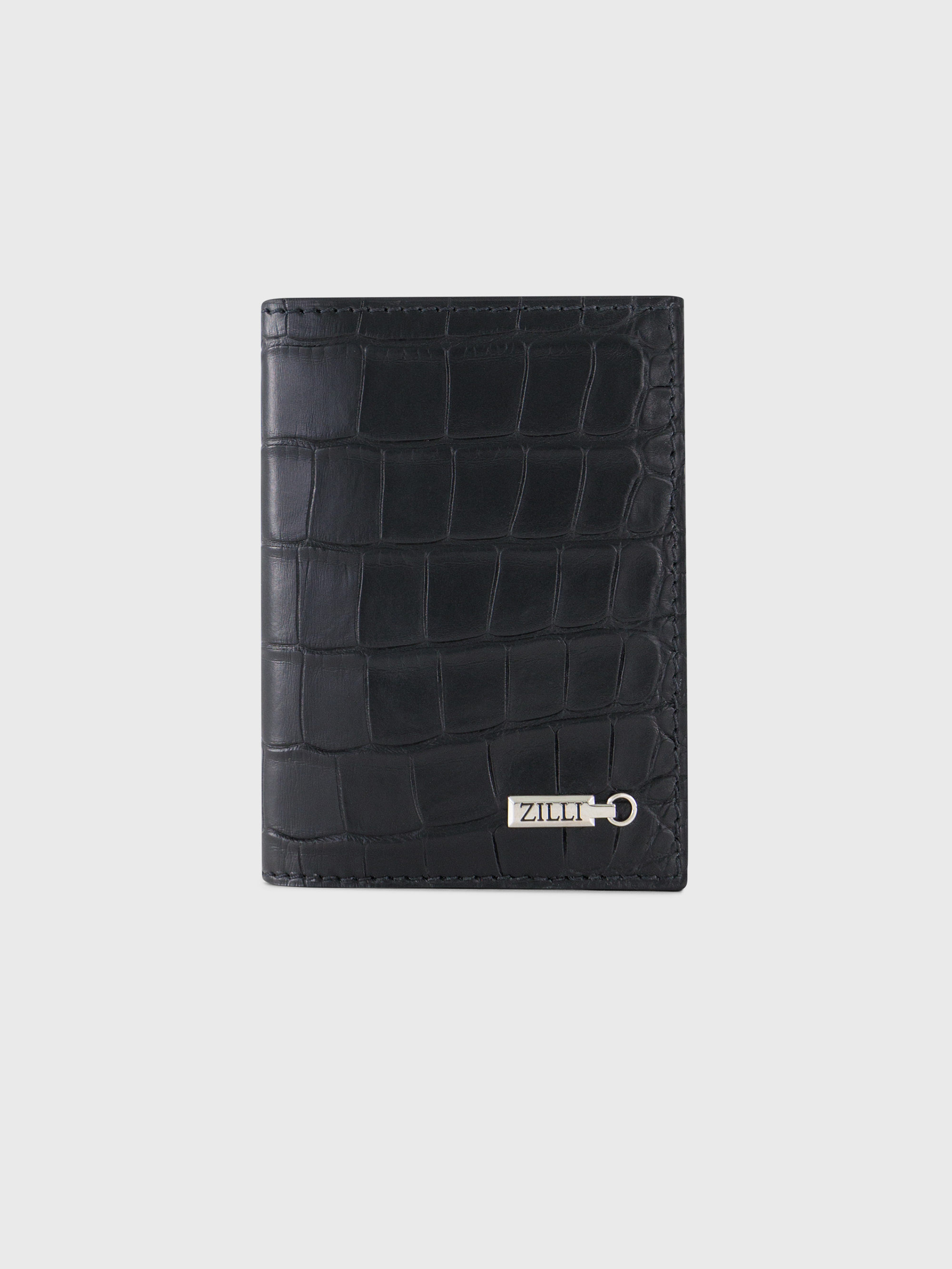 Crocodile Skin Folding Card Holder