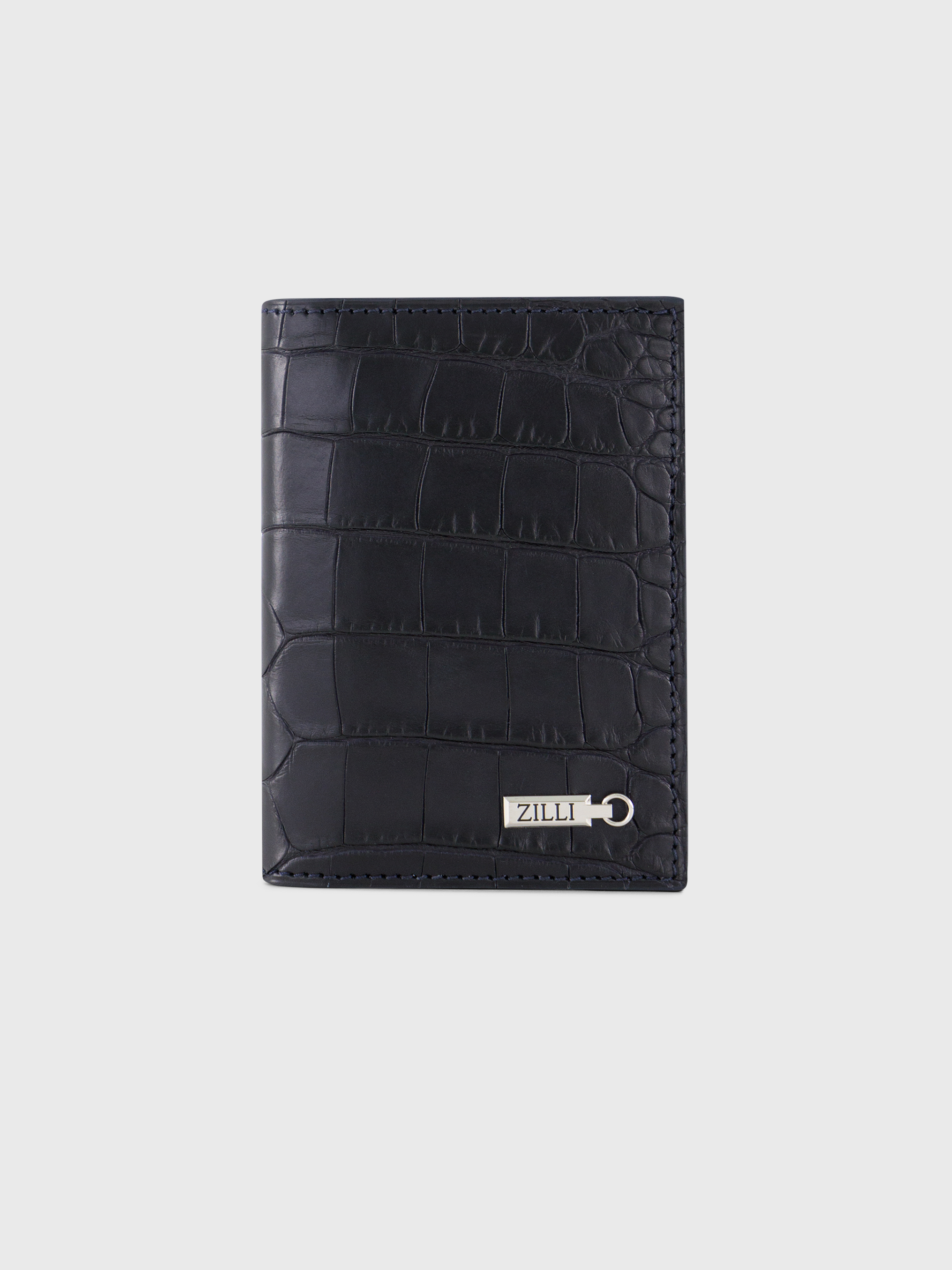 Crocodile Skin Folding Card Holder