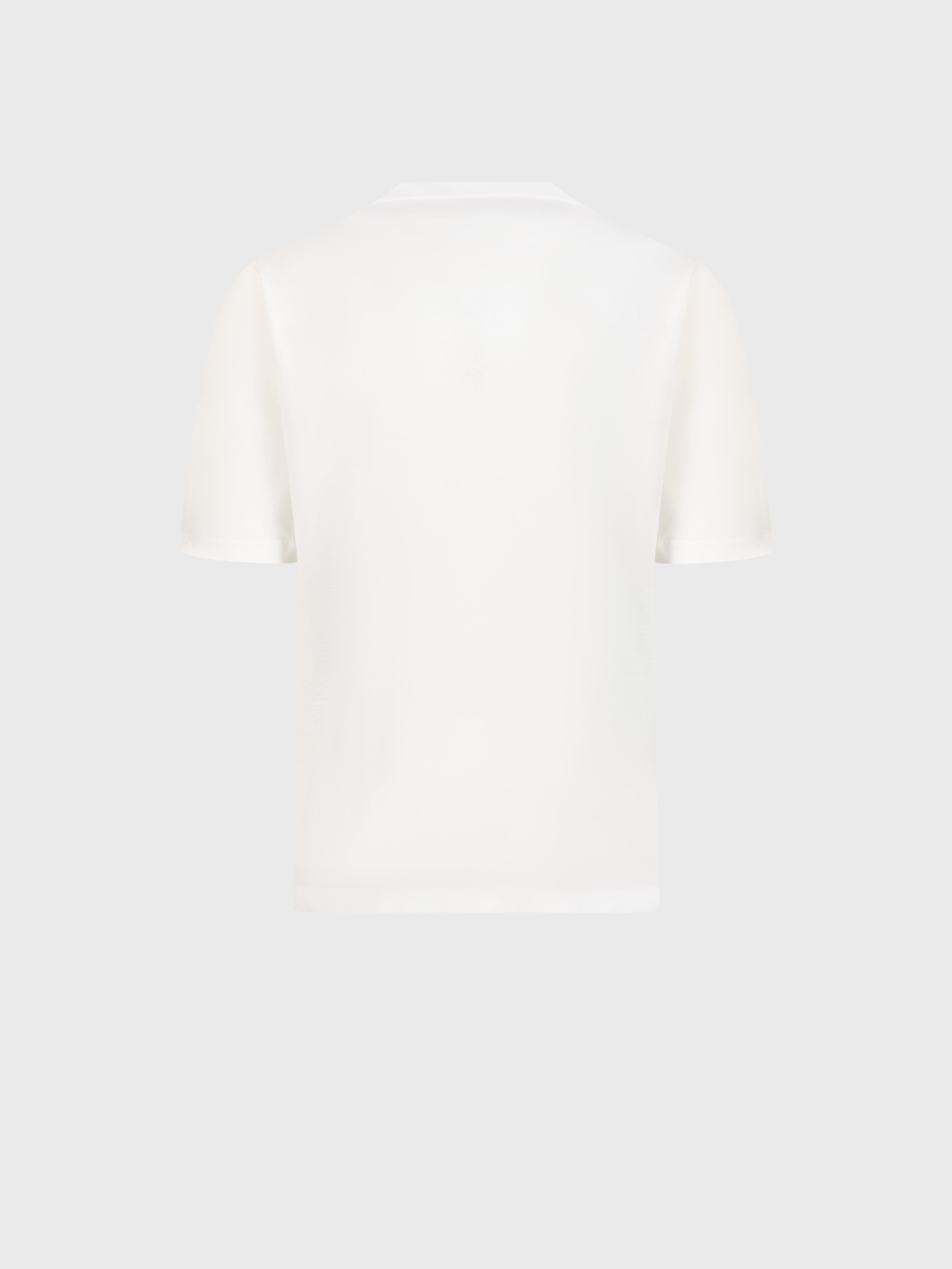 T-Shirt with Gradient Zilli Shade Embroidery White