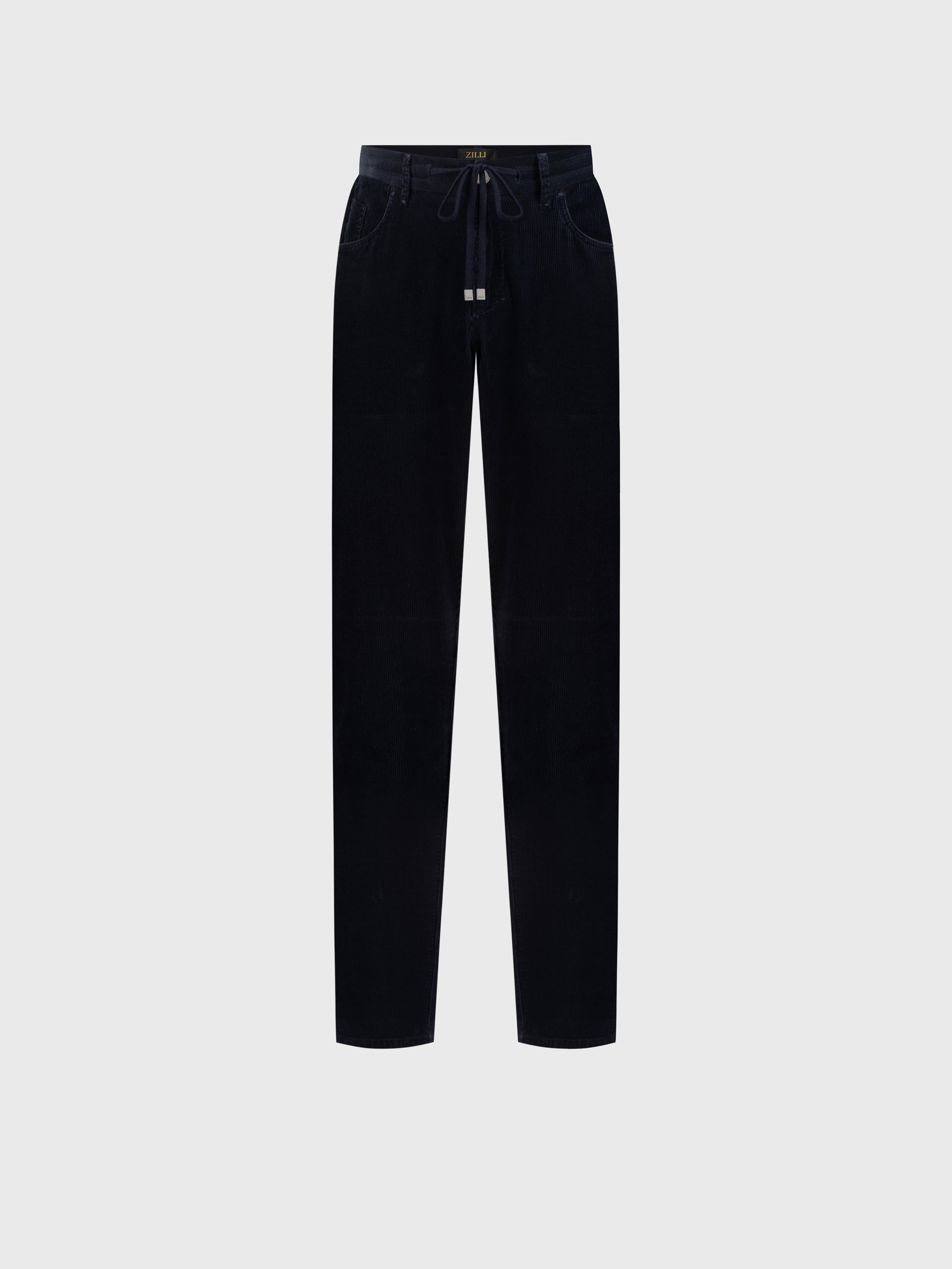 Corduroy Jeans in Cotton Blue Navy