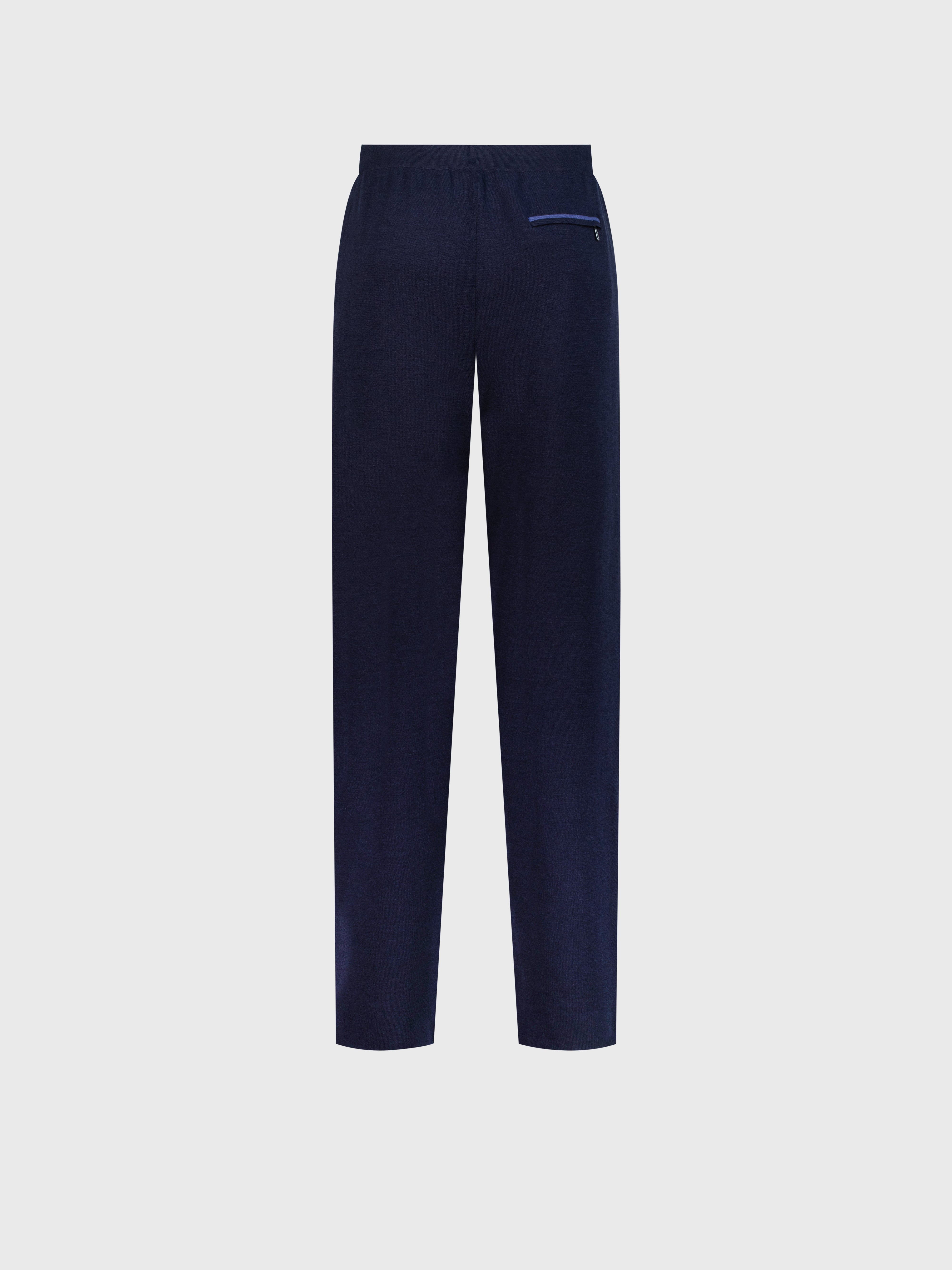 Jogging Suit with Geometric Pattern Dark Navy