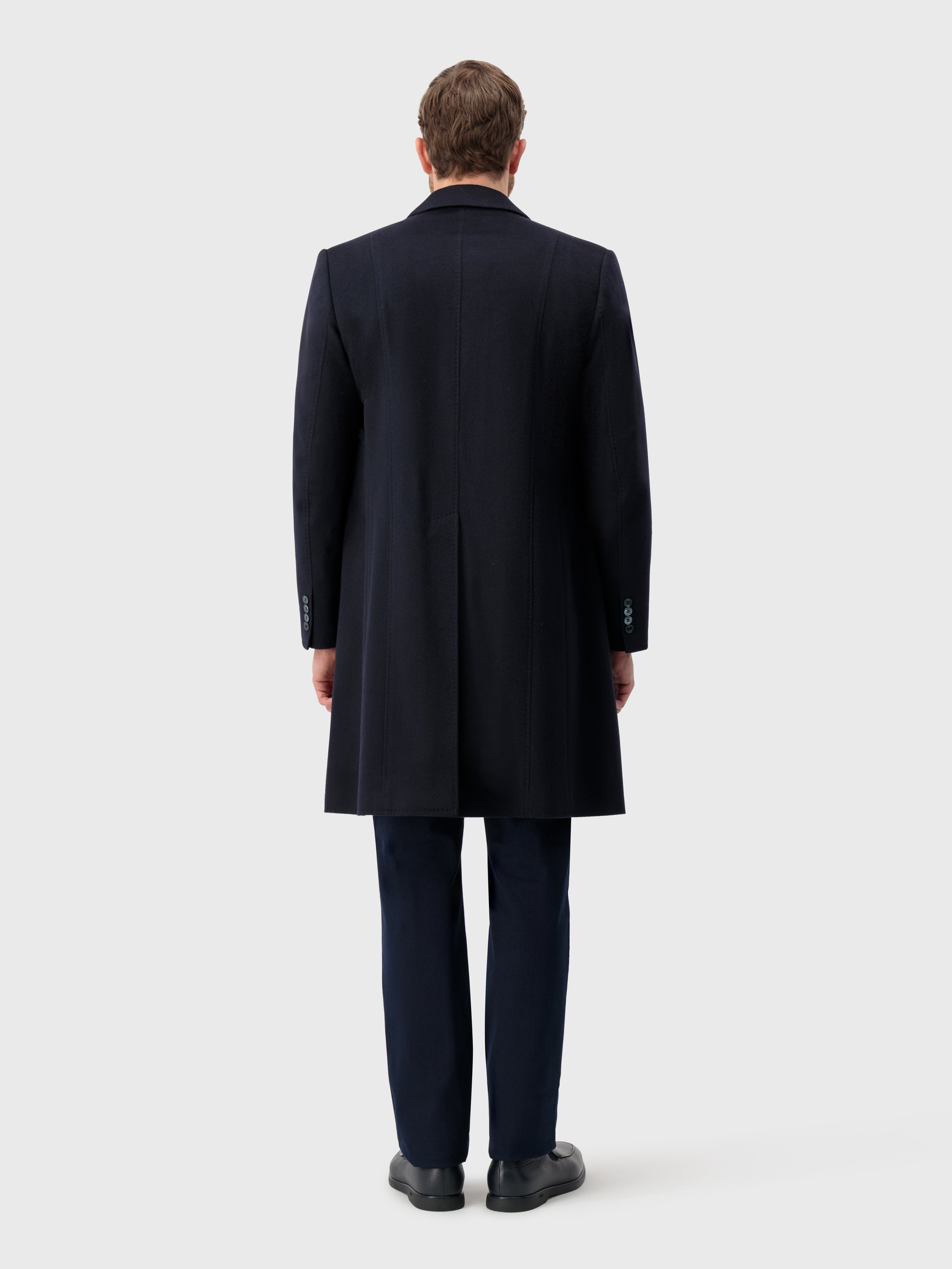 Cashmere Coat Blue Navy