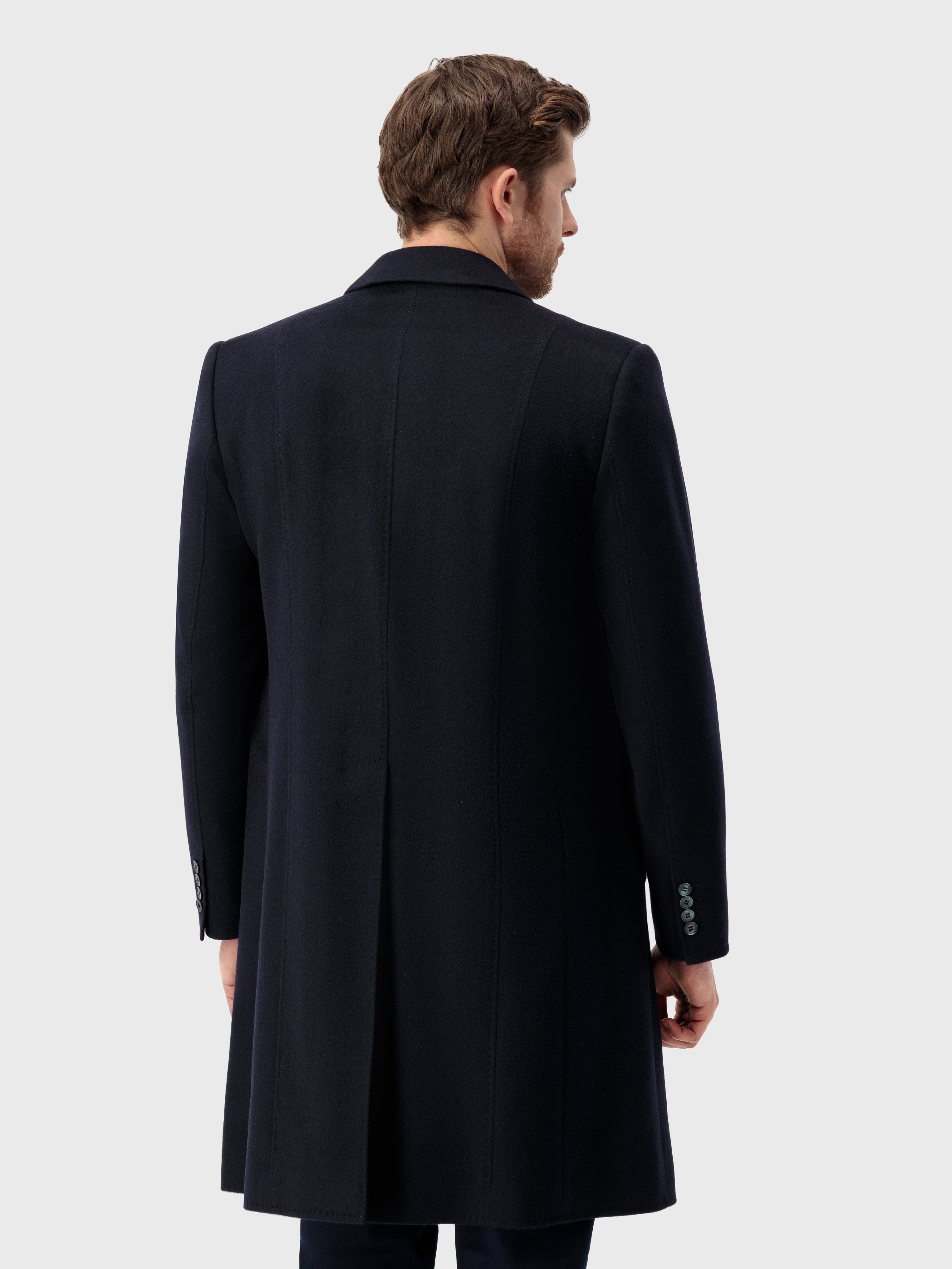 Cashmere Coat Blue Navy