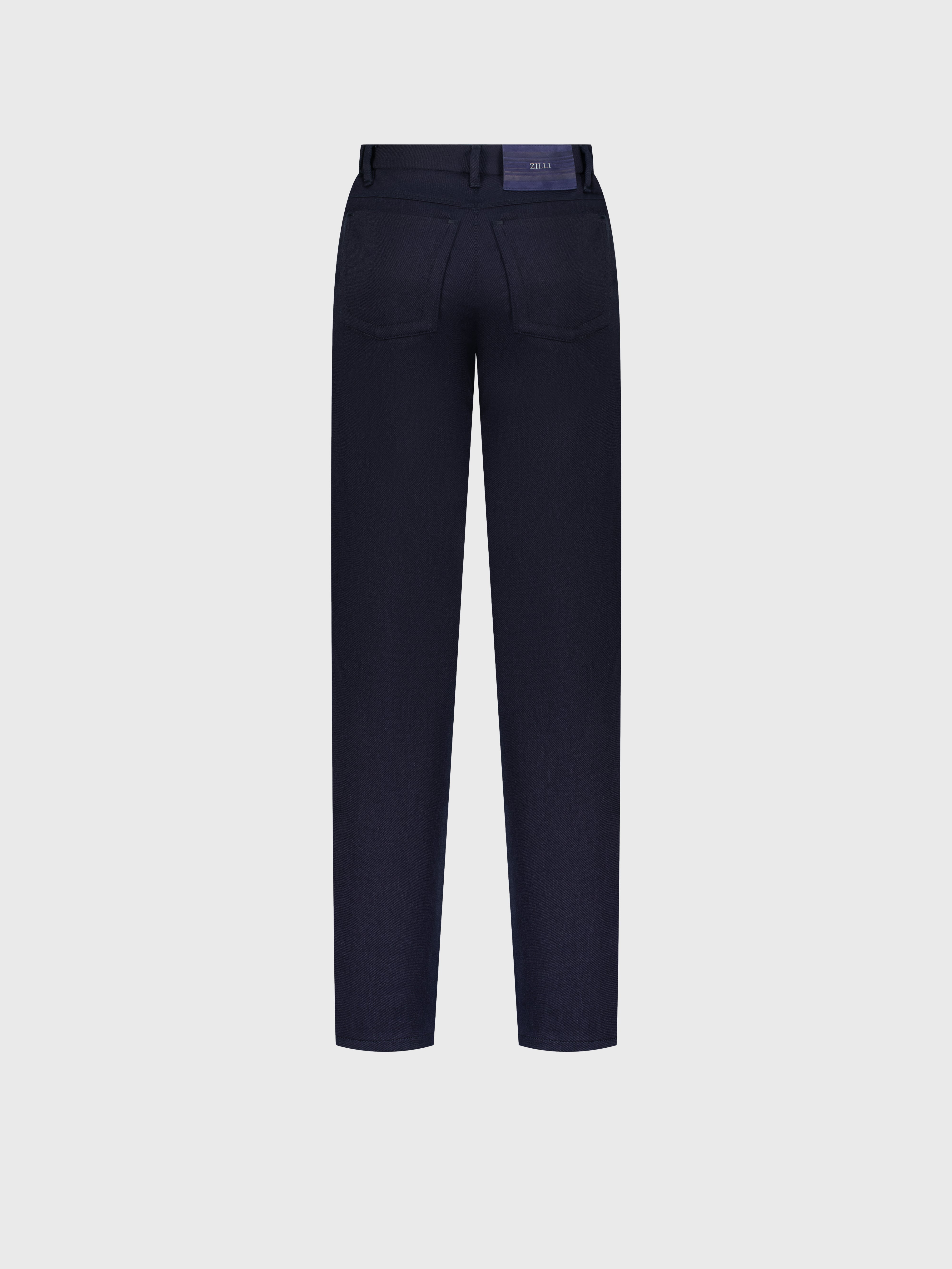 Slim Fit Trousers Blue Navy