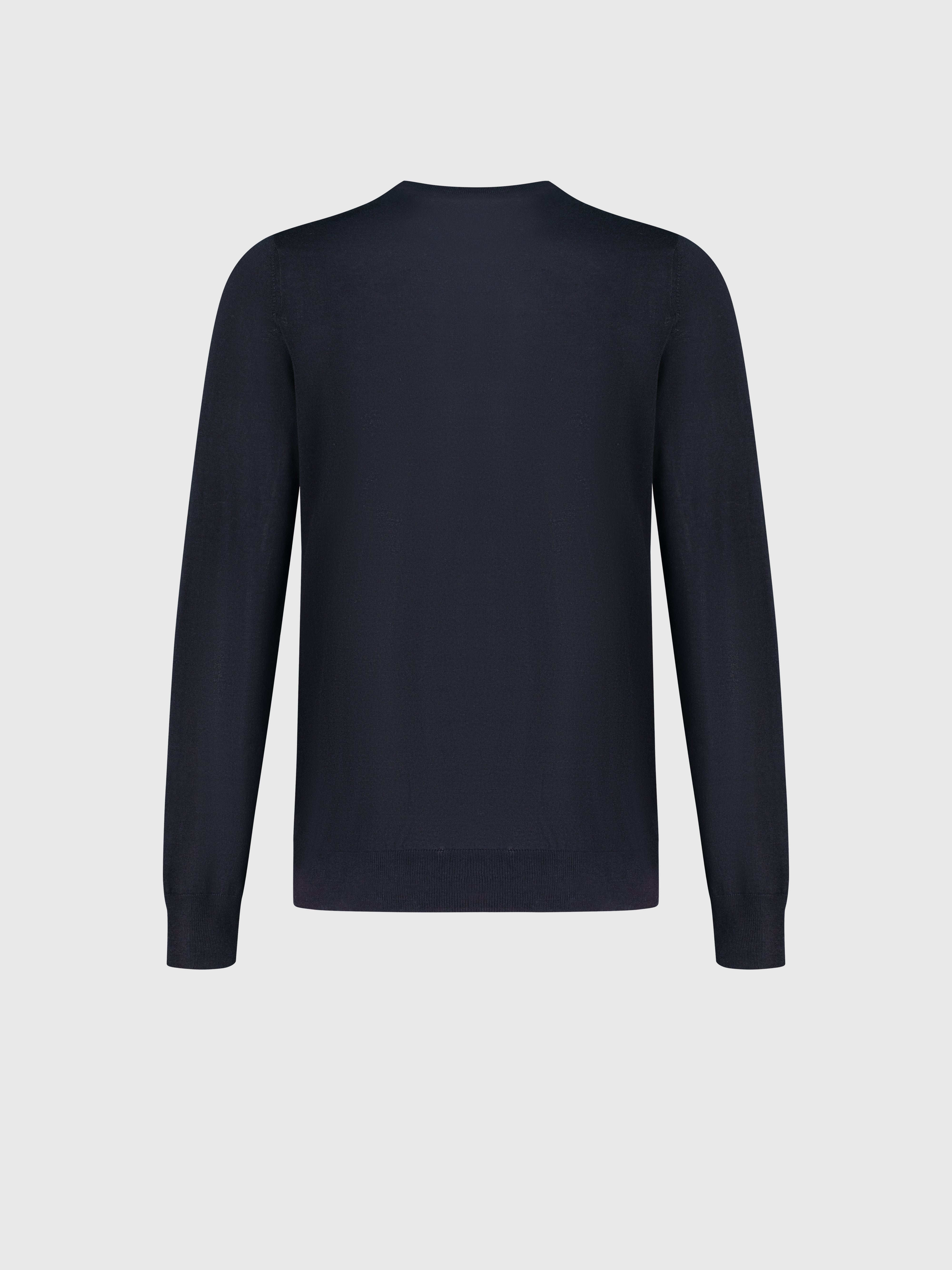 Cashmere and Silk Pullover Dark Navy