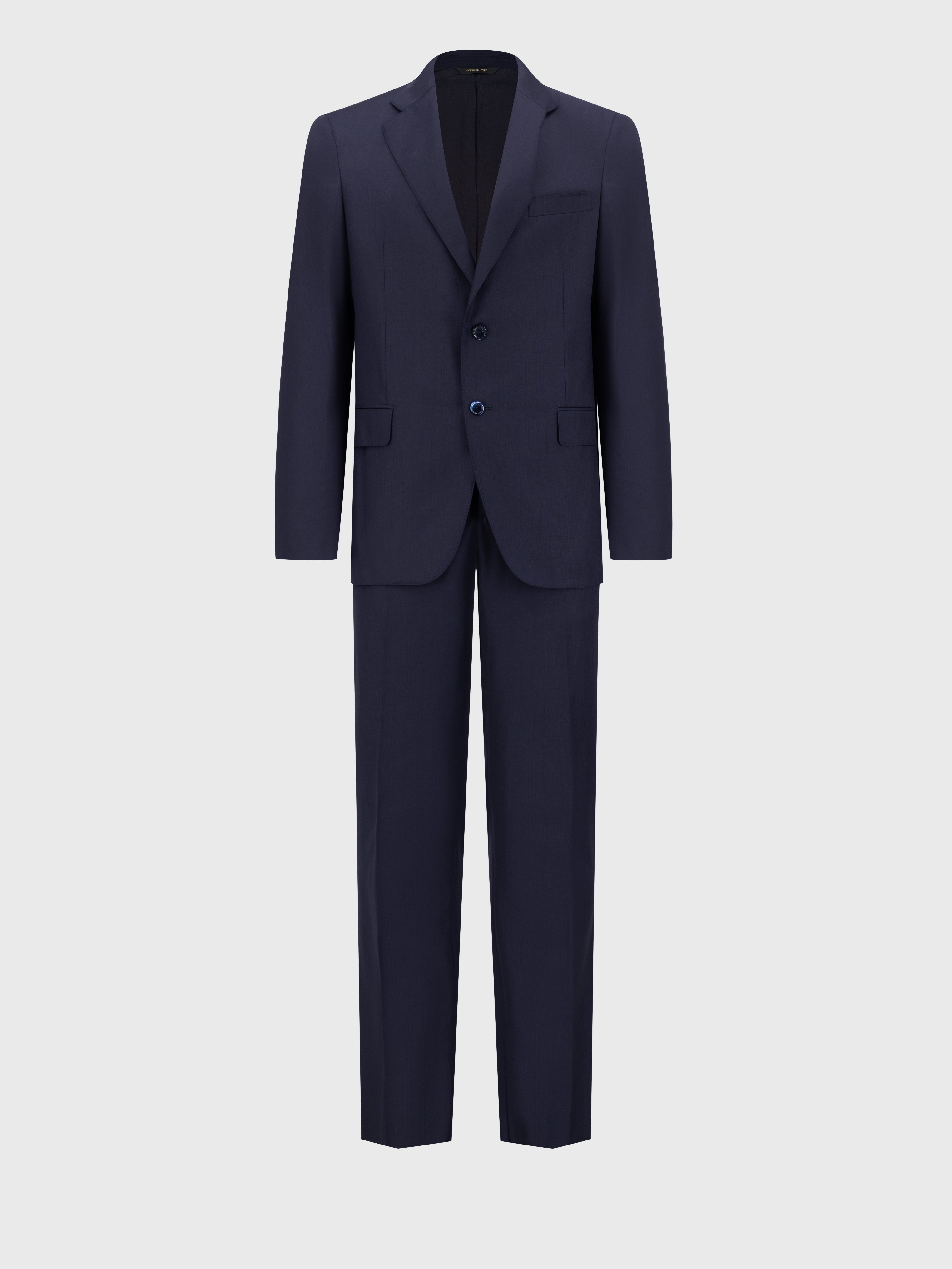 Formal Wool Suit Dark Navy