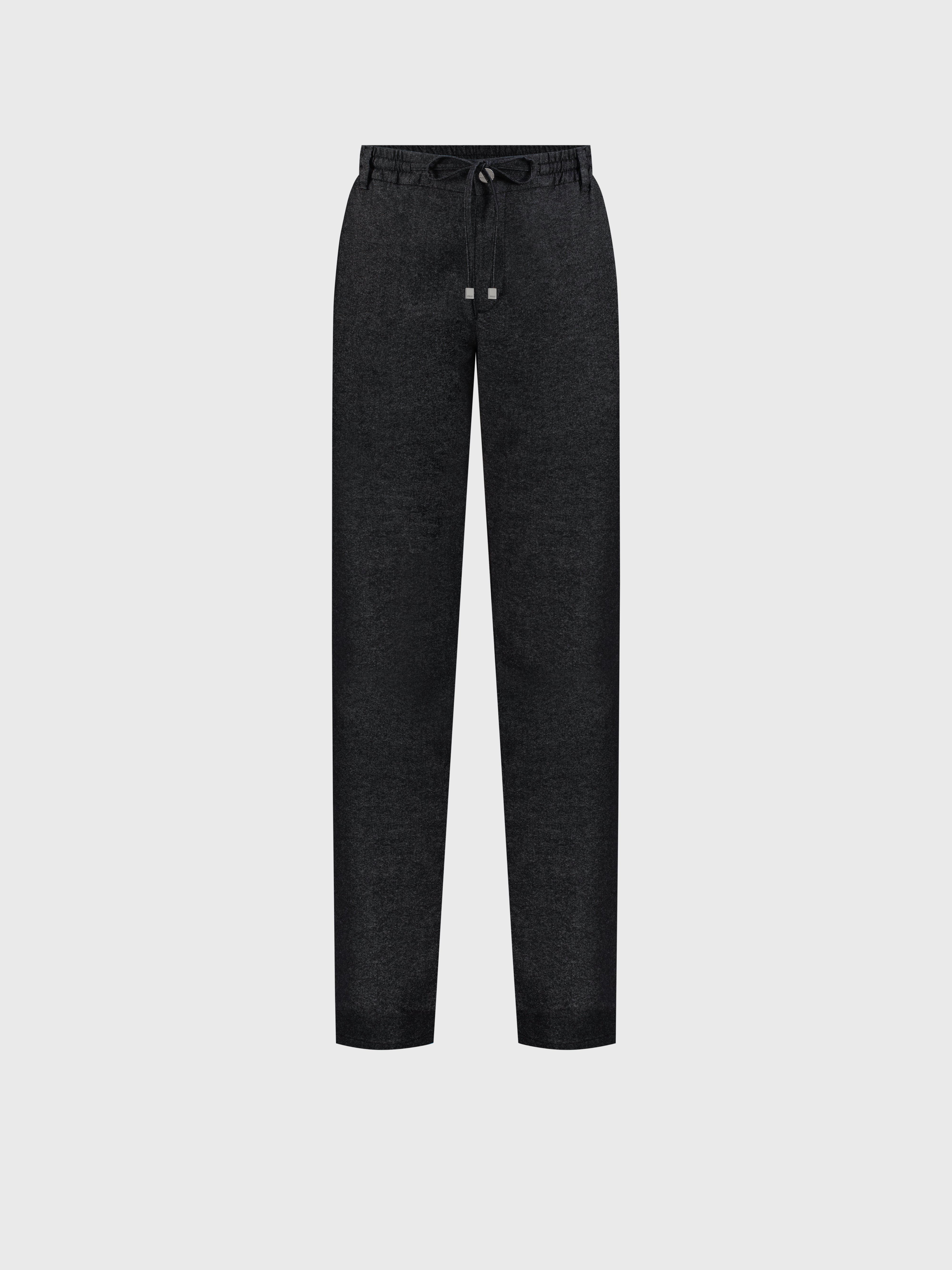 Trousers with Elasticated Waistband Grey Anthracite