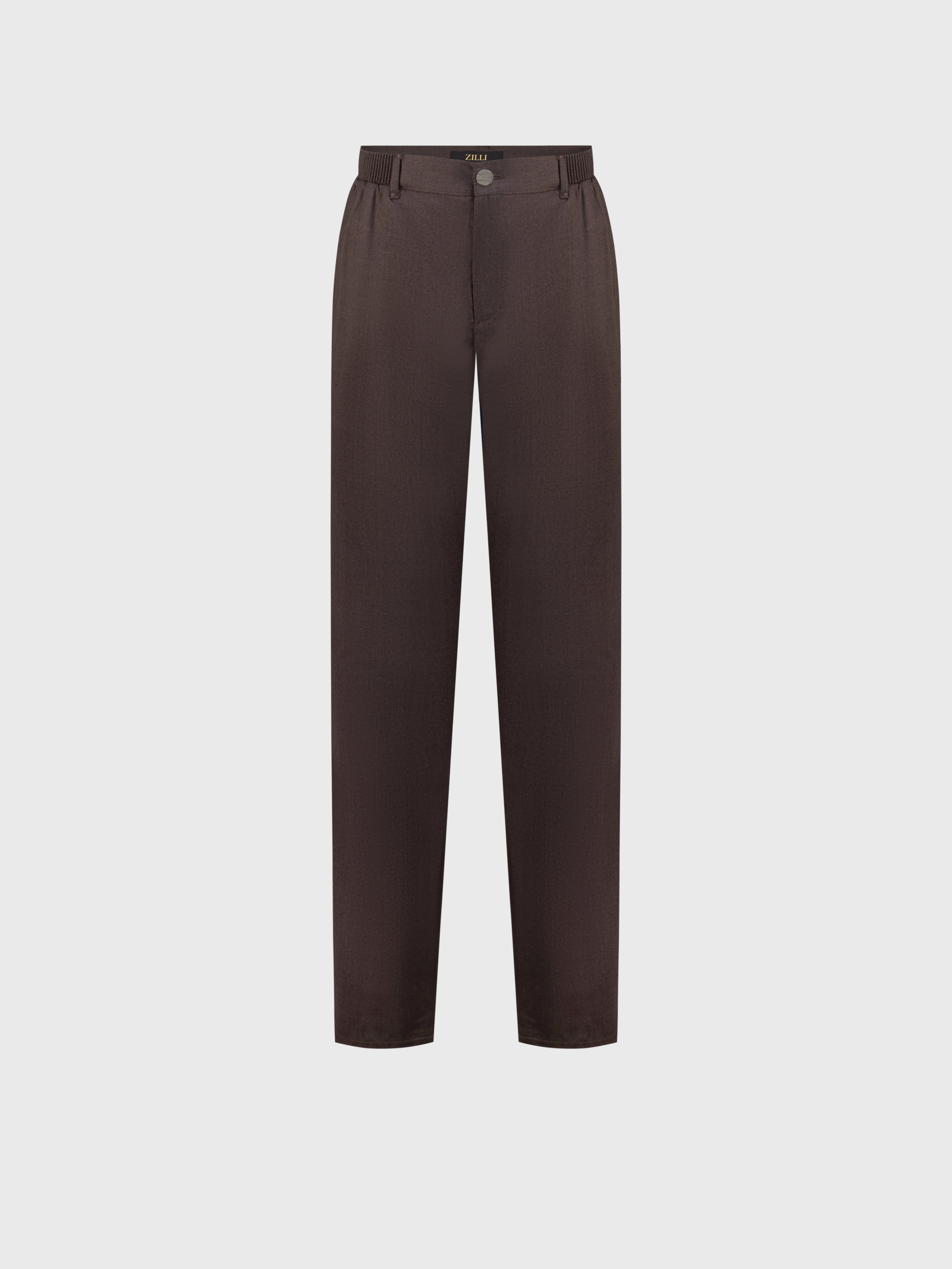 Wool Trousers Brown