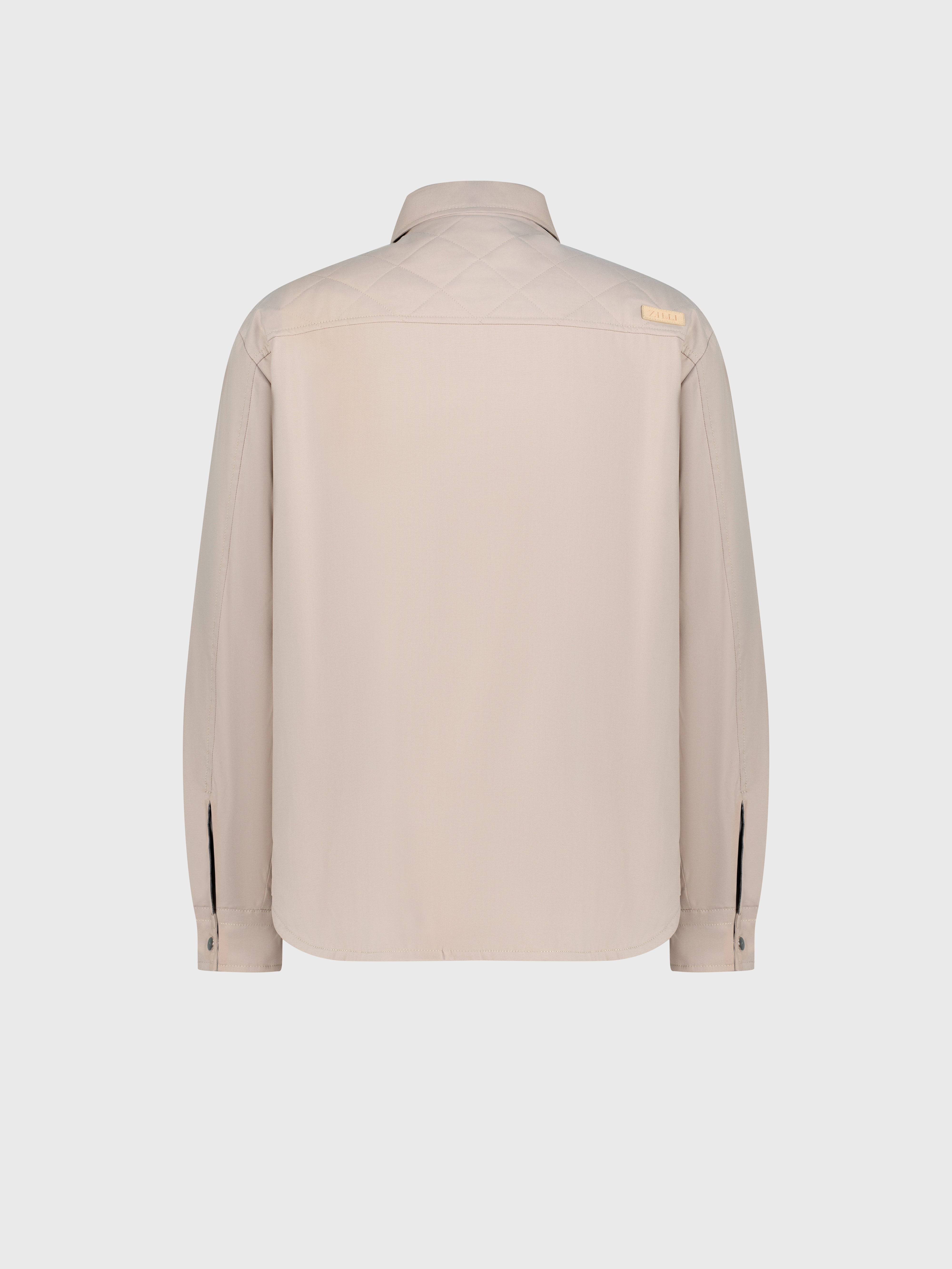 Silk and Wool Blouson Blonde Fawn