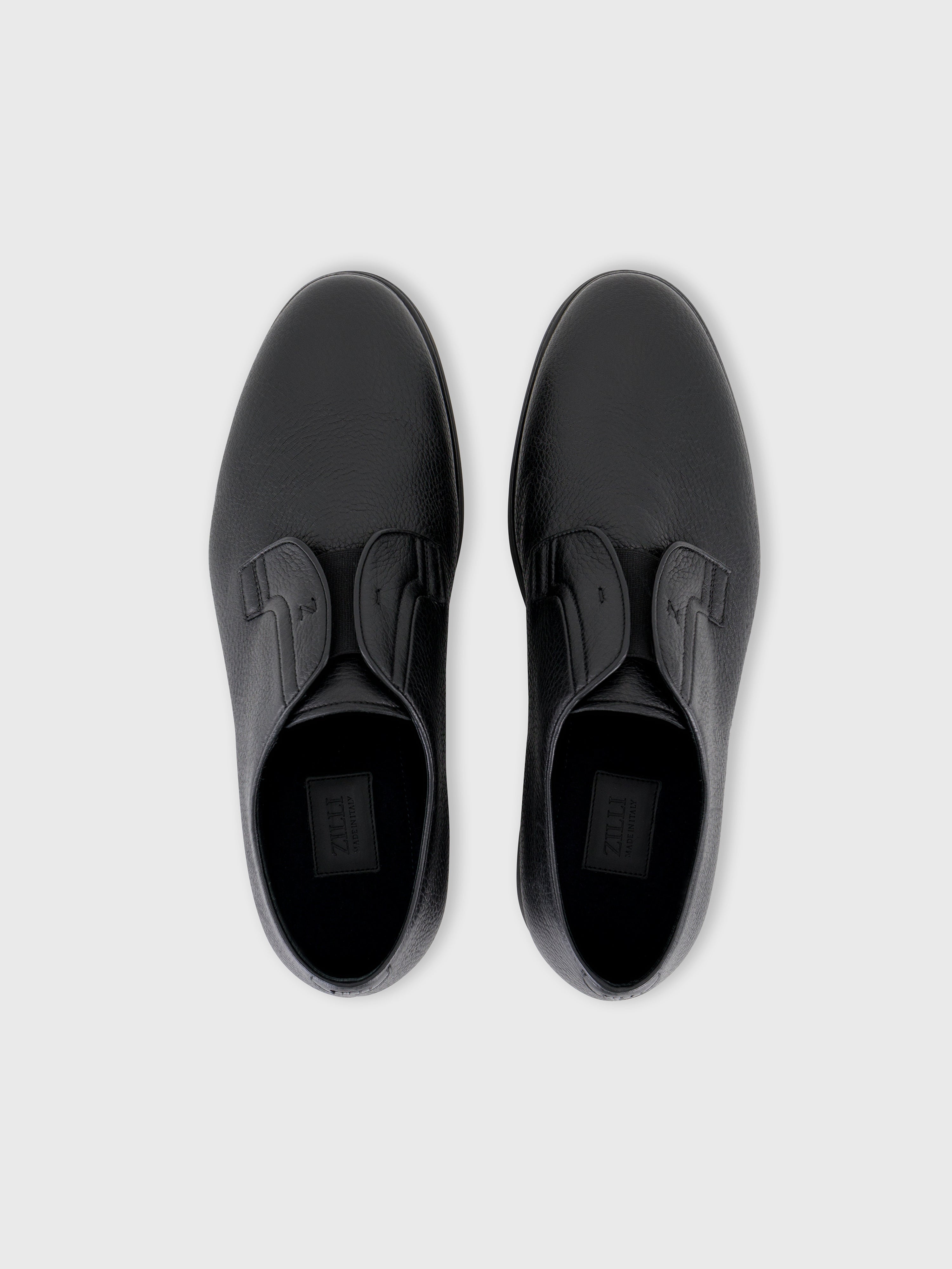 Deerskin Slip-On Shoes Black