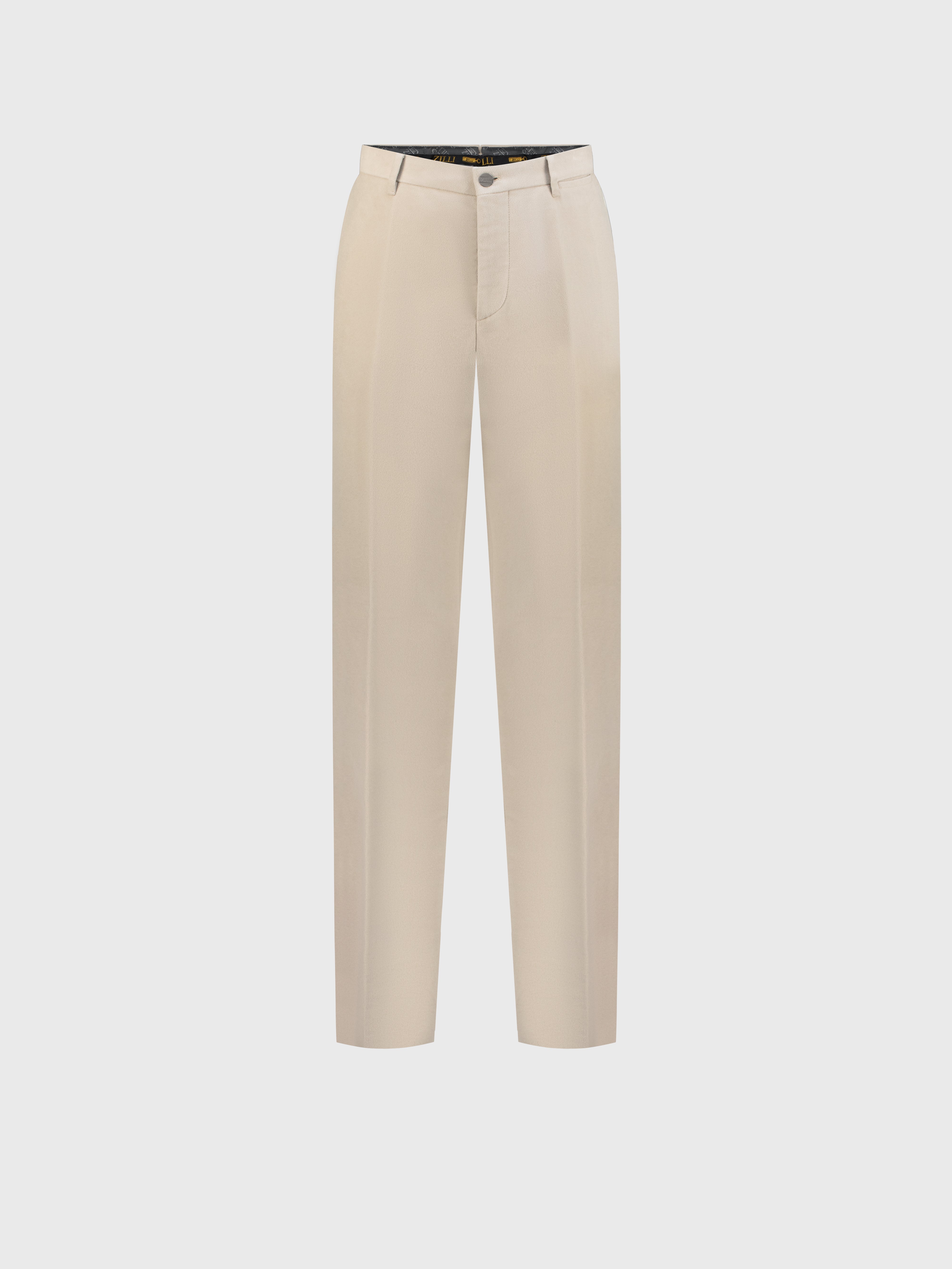 Cotton Moleskin Trousers Stone