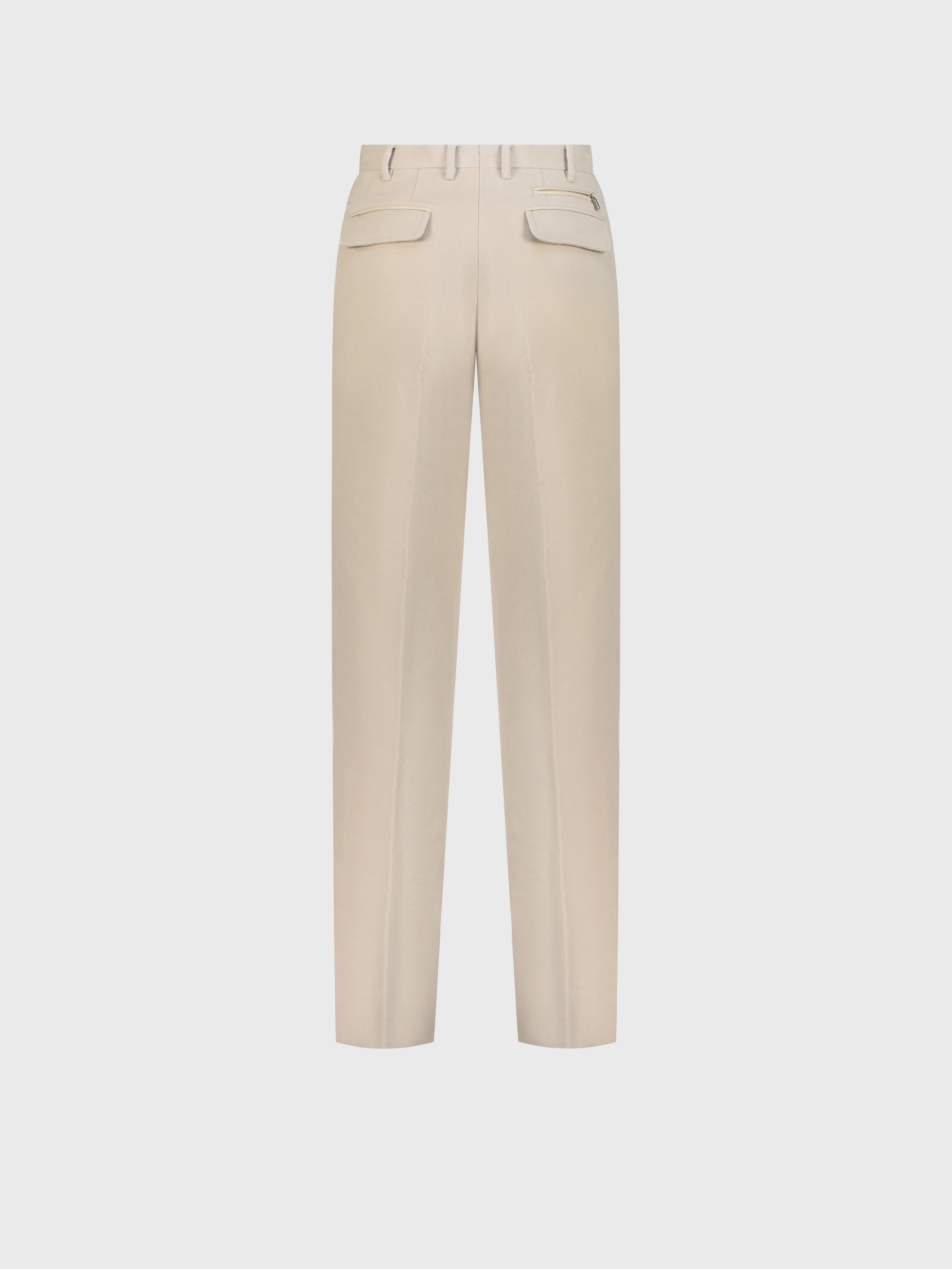 Cotton Moleskin Trousers Stone