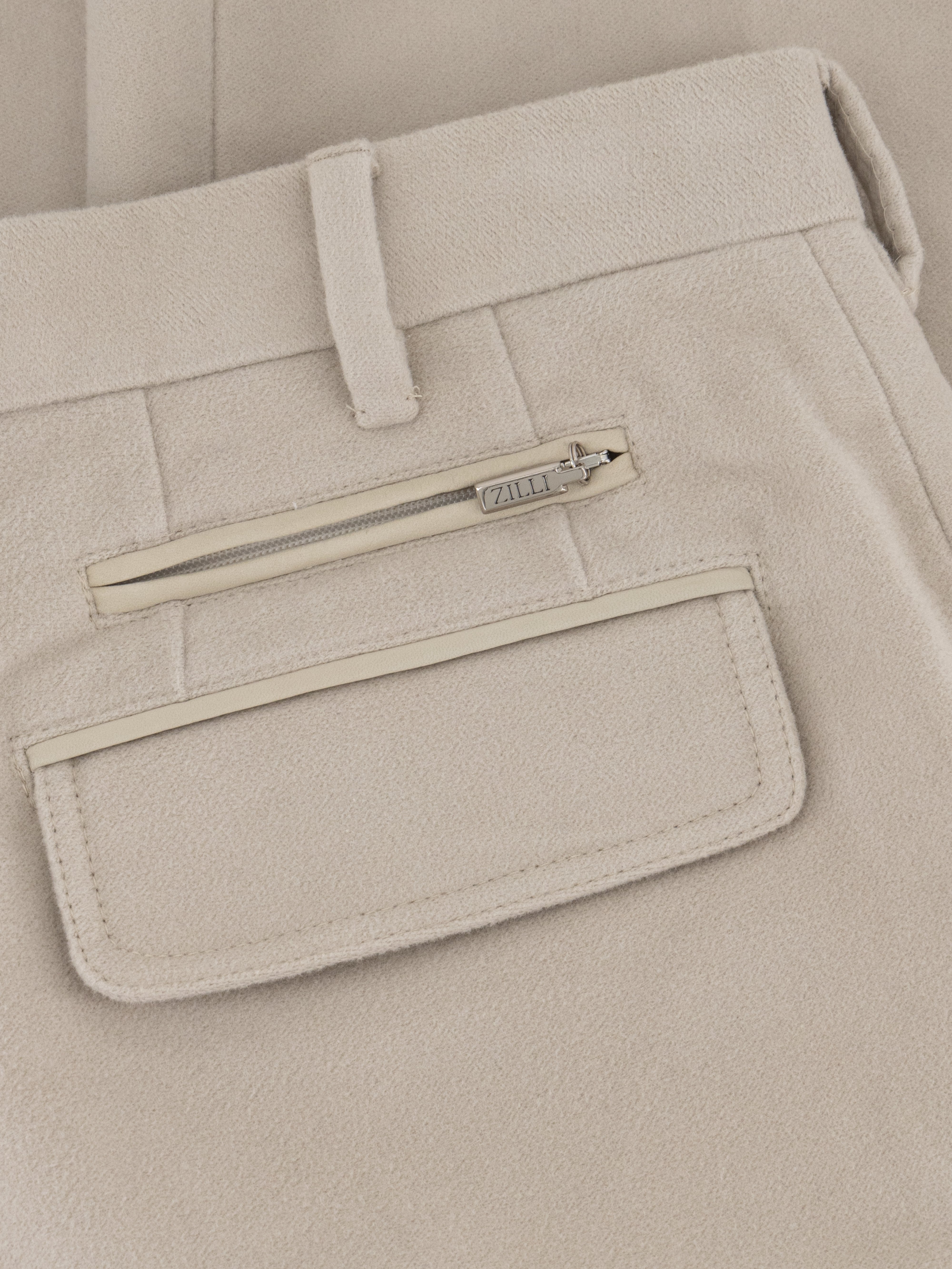 Cotton Moleskin Trousers Stone