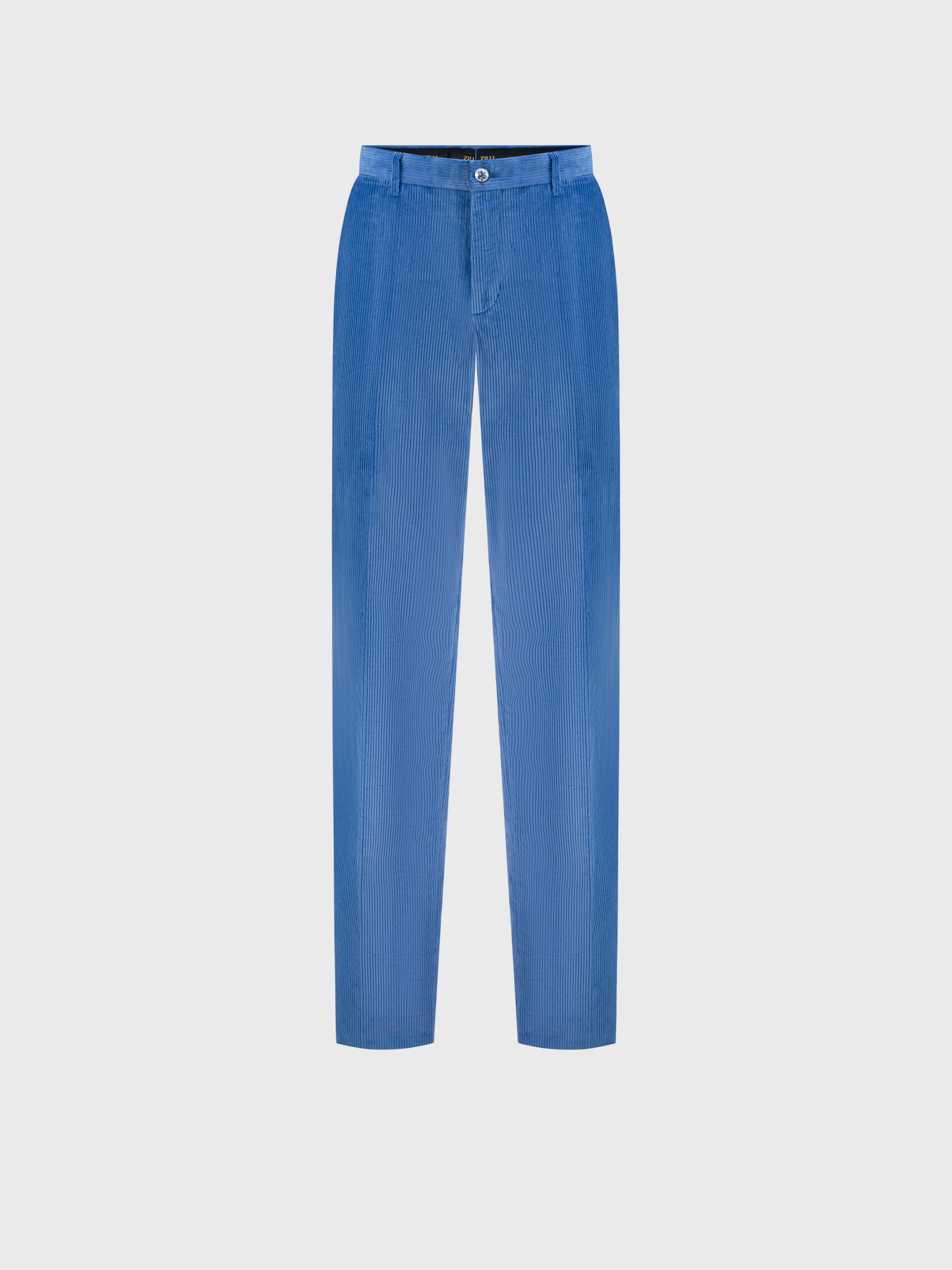 Corduroy Cotton Trousers Bright Blue