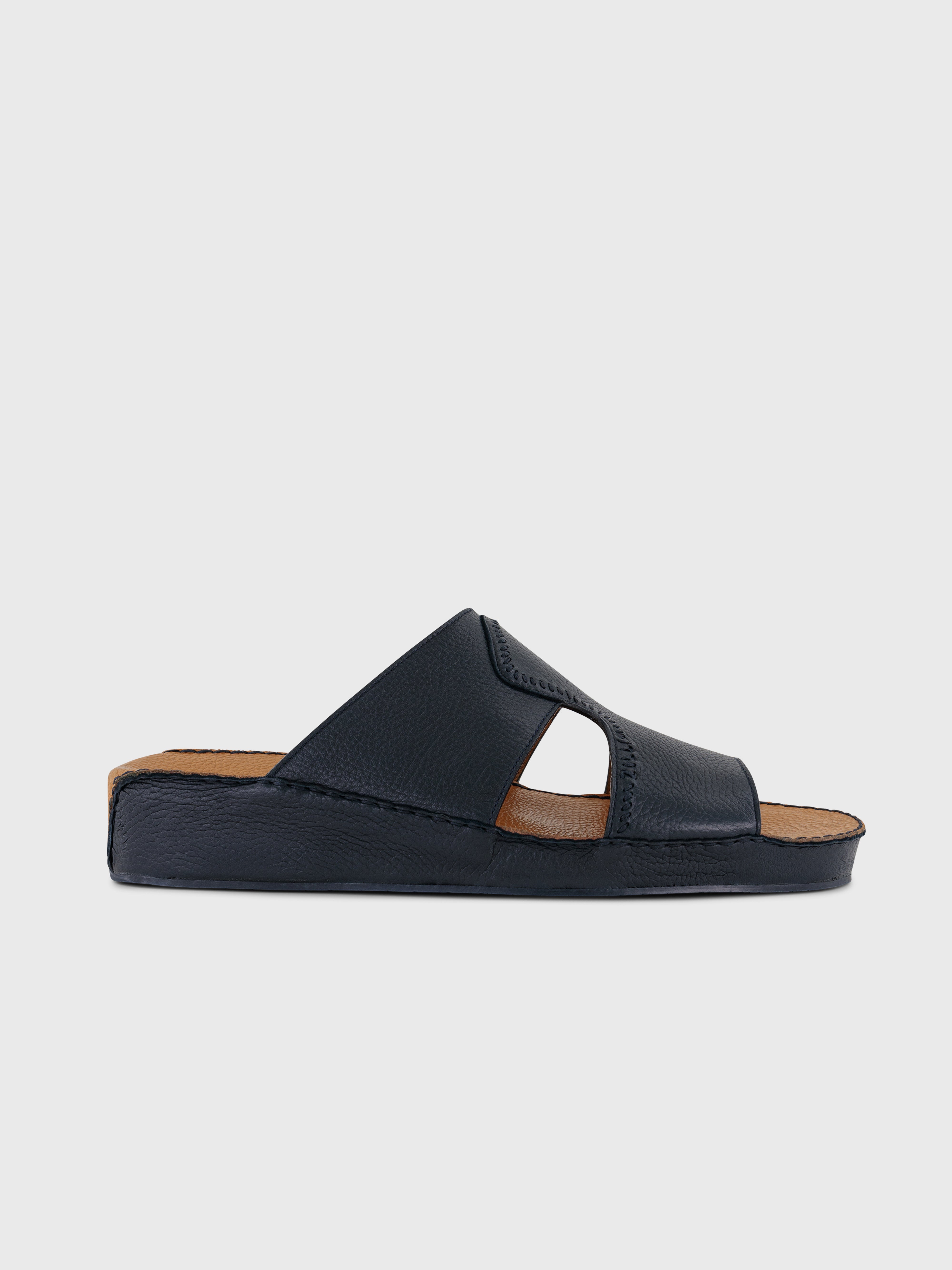 Deerskin Sandals - Dark Navy