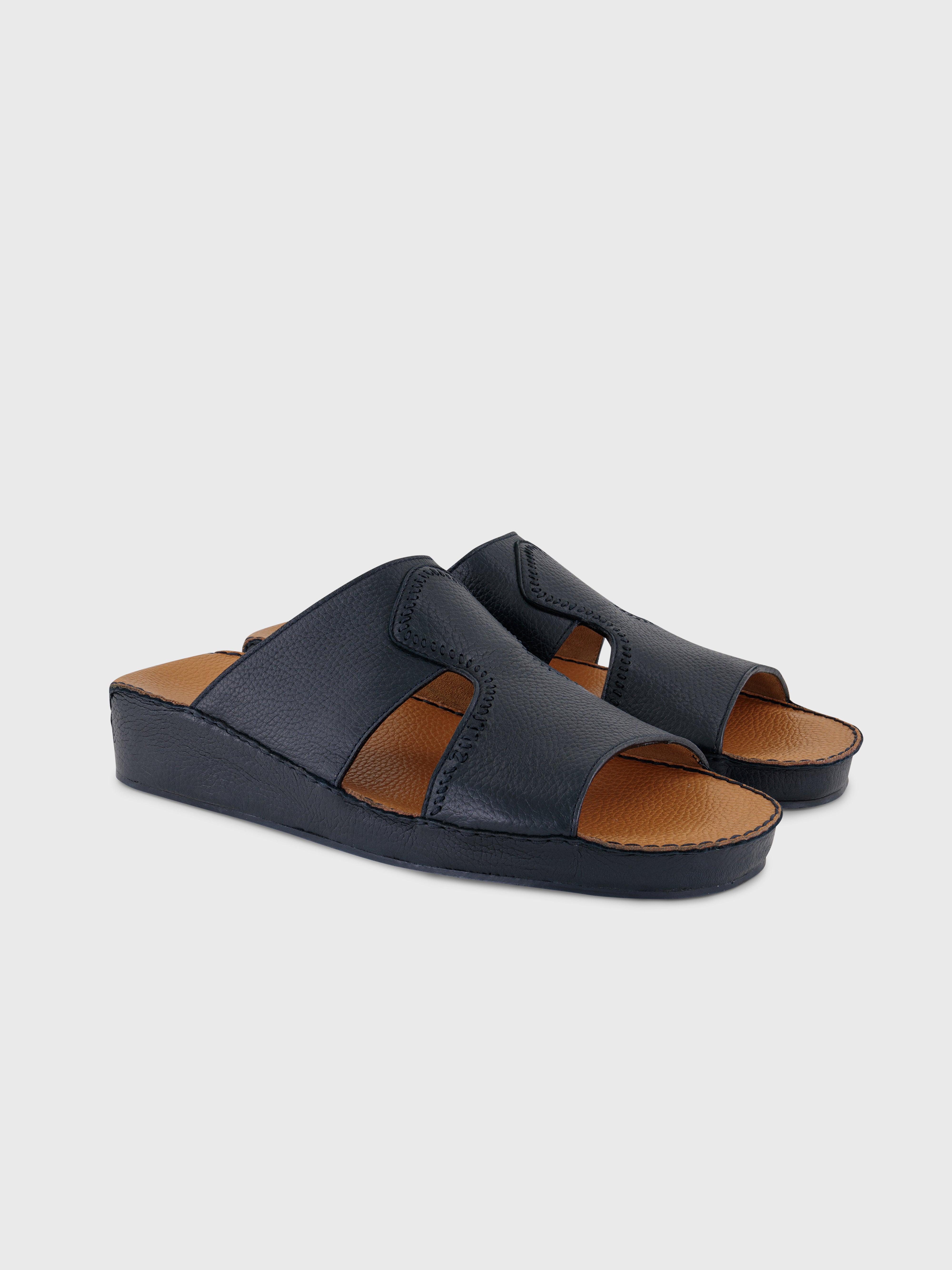 Deerskin Sandals - Dark Navy