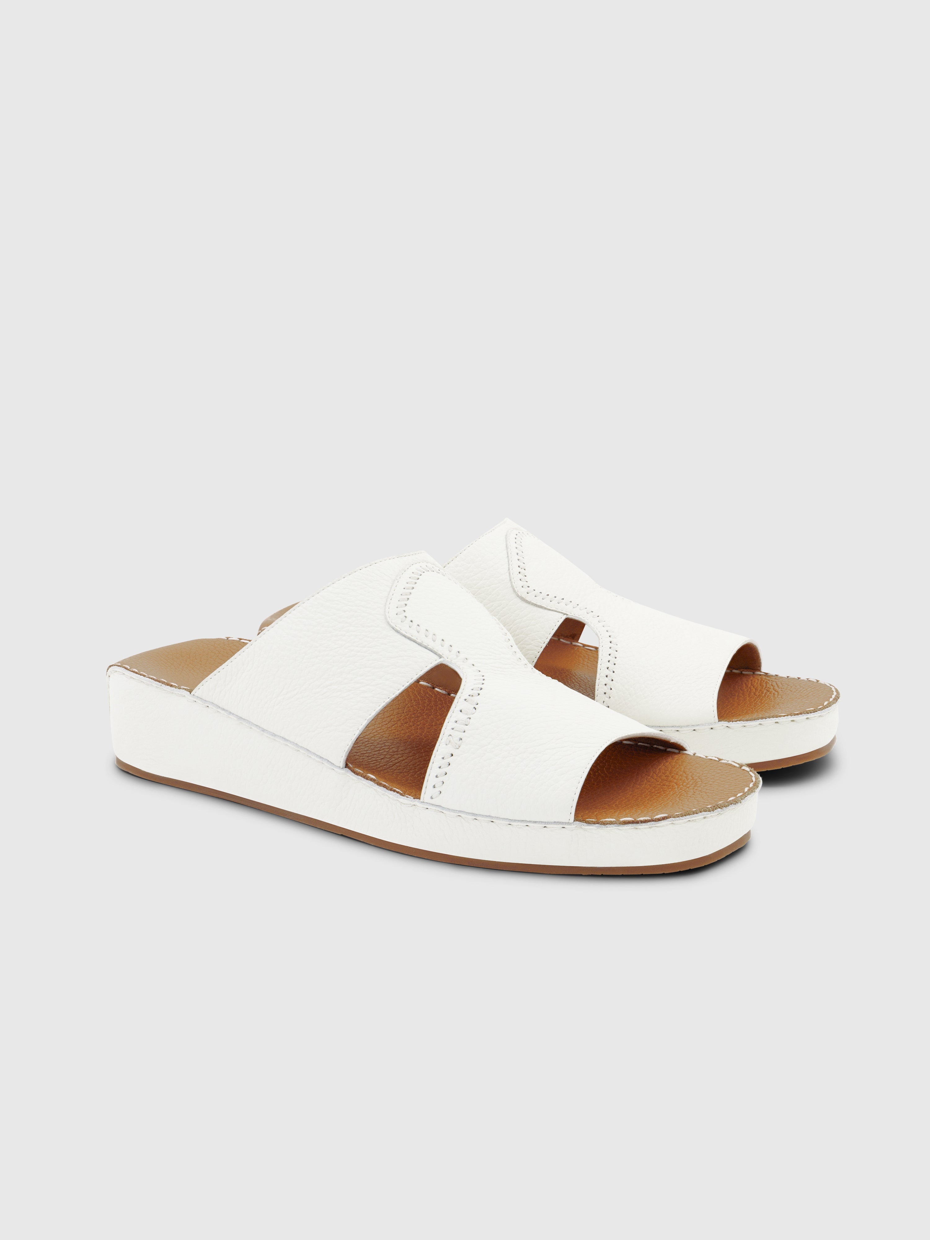 Deerskin Sandals White