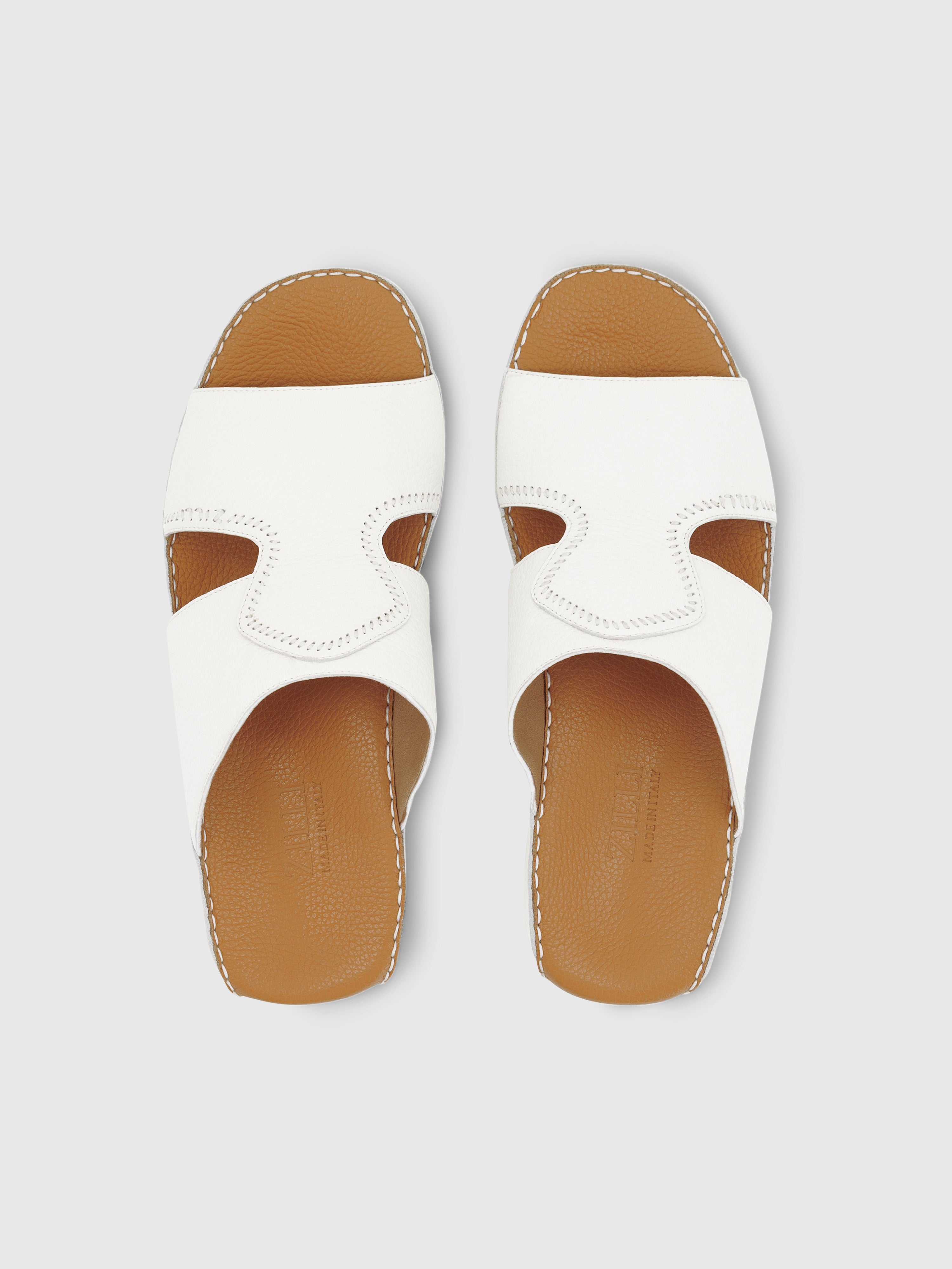 Deerskin Sandals White