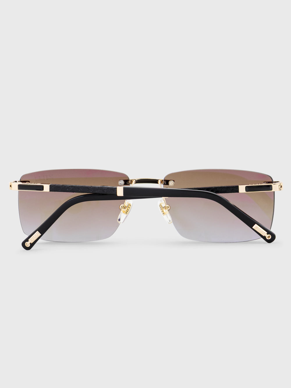 Lev Sunglasses - Shiny Gold and Black